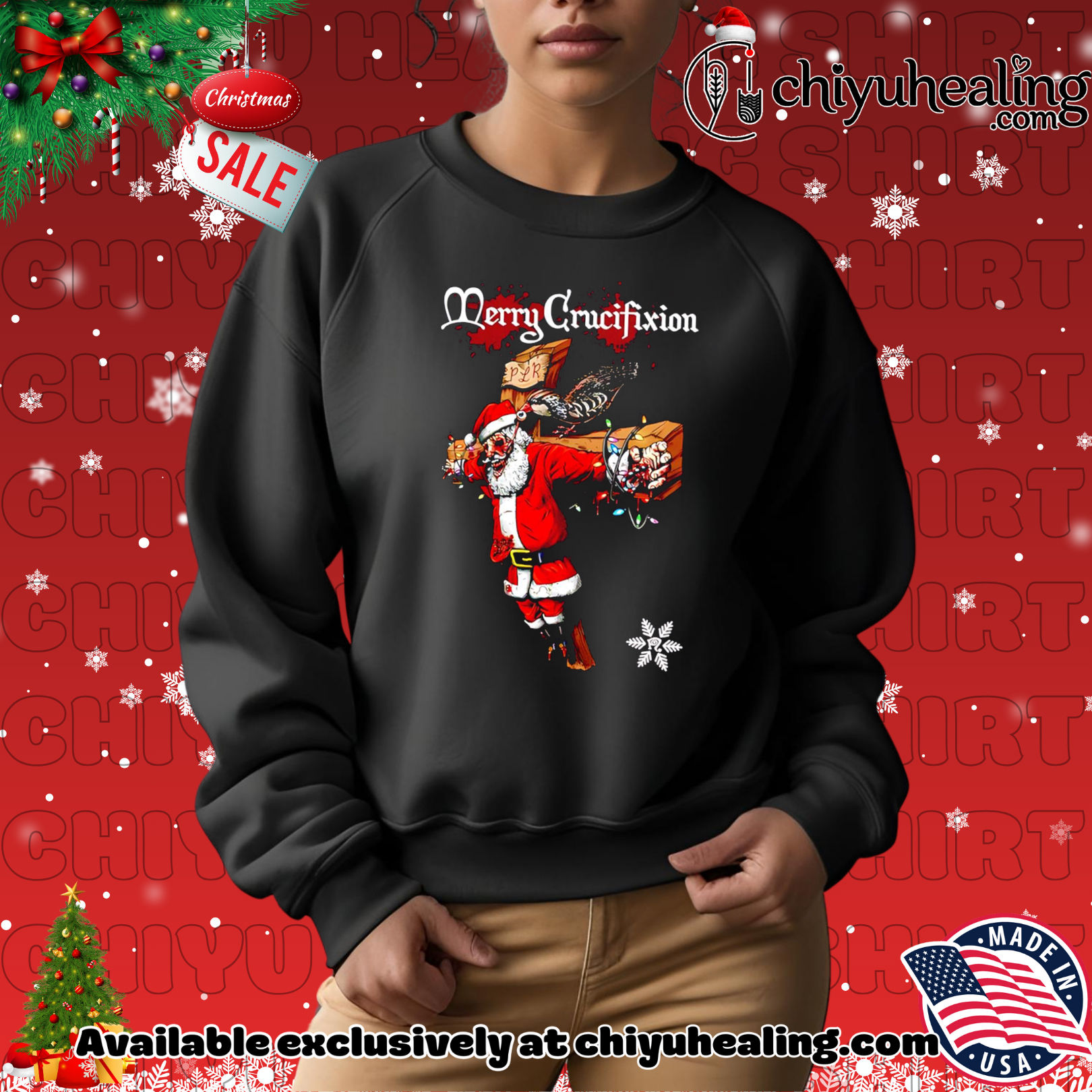 Santa Claus Merry Crucifixion Christmas graphic shirt, Hoodie, Sweatshirt, Poster Canvas, Mug, Ornaments Santa Claus Merry Crucifixion Christmas graphic shirt, Hoodie, Sweatshirt, Poster Canvas, Mug, Ornaments