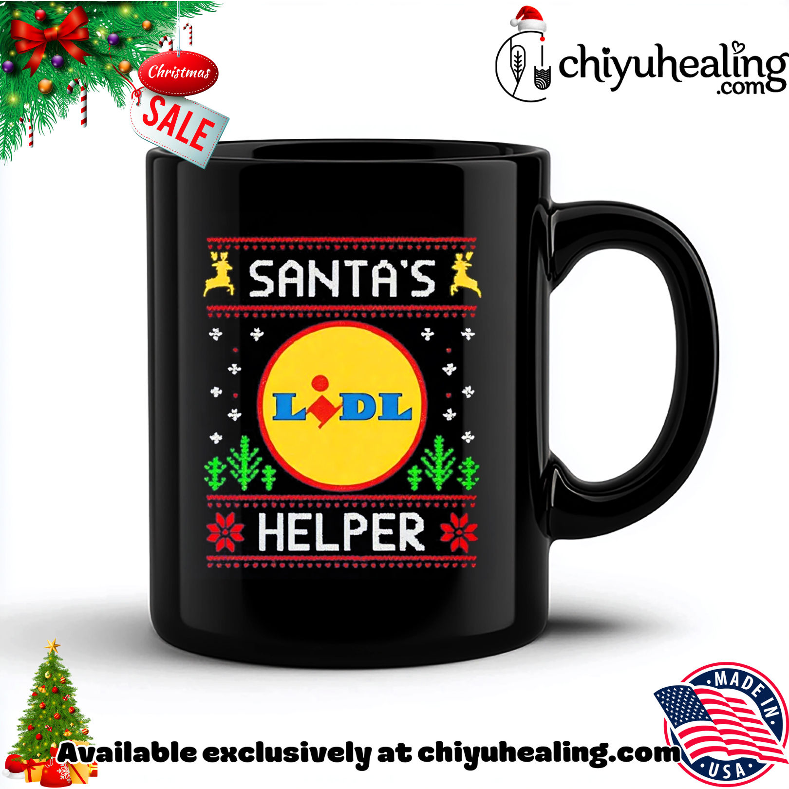 Santa's Lidl Helper ugly Christmas shirt, Hoodie, Sweatshirt, Poster Canvas, Mug, Ornaments 5 Santa's Lidl Helper ugly Christmas shirt, Hoodie, Sweatshirt, Poster Canvas, Mug, Ornaments
