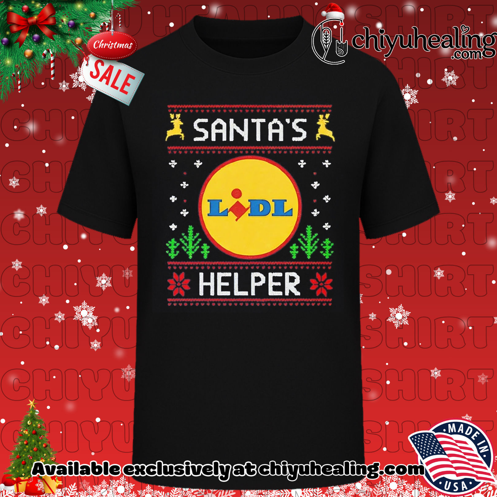 Santa's Lidl Helper ugly Christmas shirt, Hoodie, Sweatshirt, Poster Canvas, Mug, Ornaments 6 Santa's Lidl Helper ugly Christmas shirt, Hoodie, Sweatshirt, Poster Canvas, Mug, Ornaments