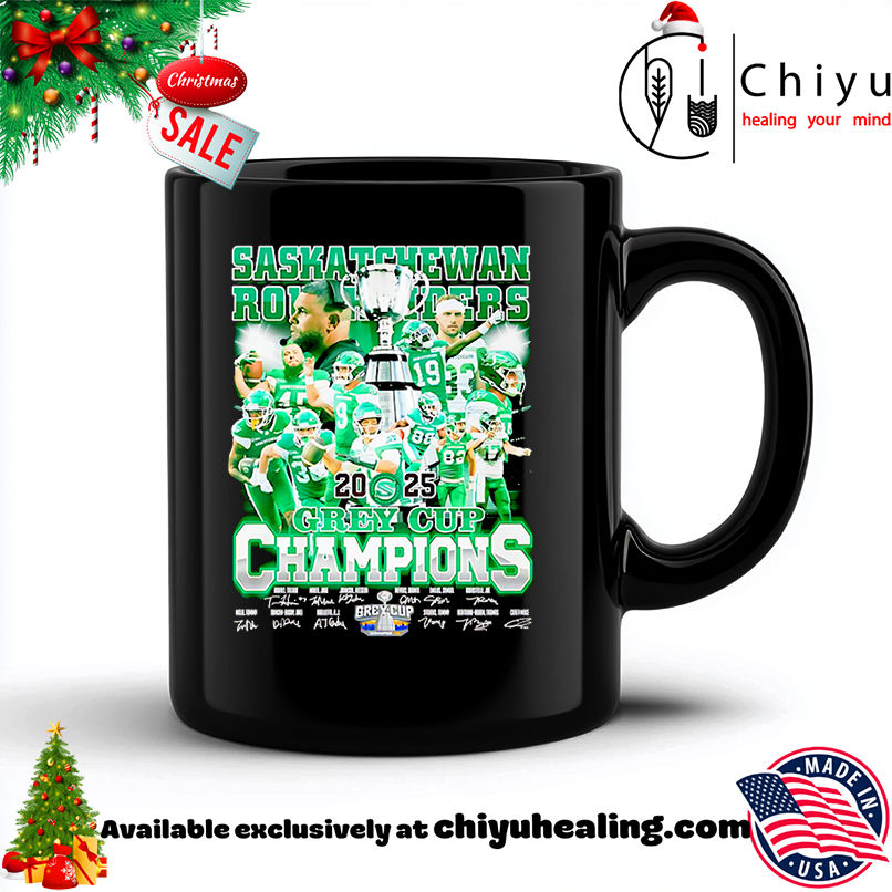 Saskatchewan Roughriders 2025 Grey Cup Champions signature shirt, Hoodie, Sweatshirt, Poster Canvas, Mug, Ornaments 6 Saskatchewan Roughriders 2025 Grey Cup Champions signature shirt, Hoodie, Sweatshirt, Poster Canvas, Mug, Ornaments