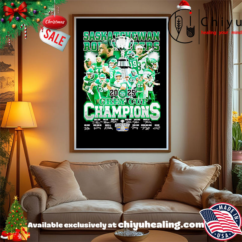 Saskatchewan Roughriders 2025 Grey Cup Champions signature shirt, Hoodie, Sweatshirt, Poster Canvas, Mug, Ornaments Saskatchewan Roughriders 2025 Grey Cup Champions signature shirt, Hoodie, Sweatshirt, Poster Canvas, Mug, Ornaments