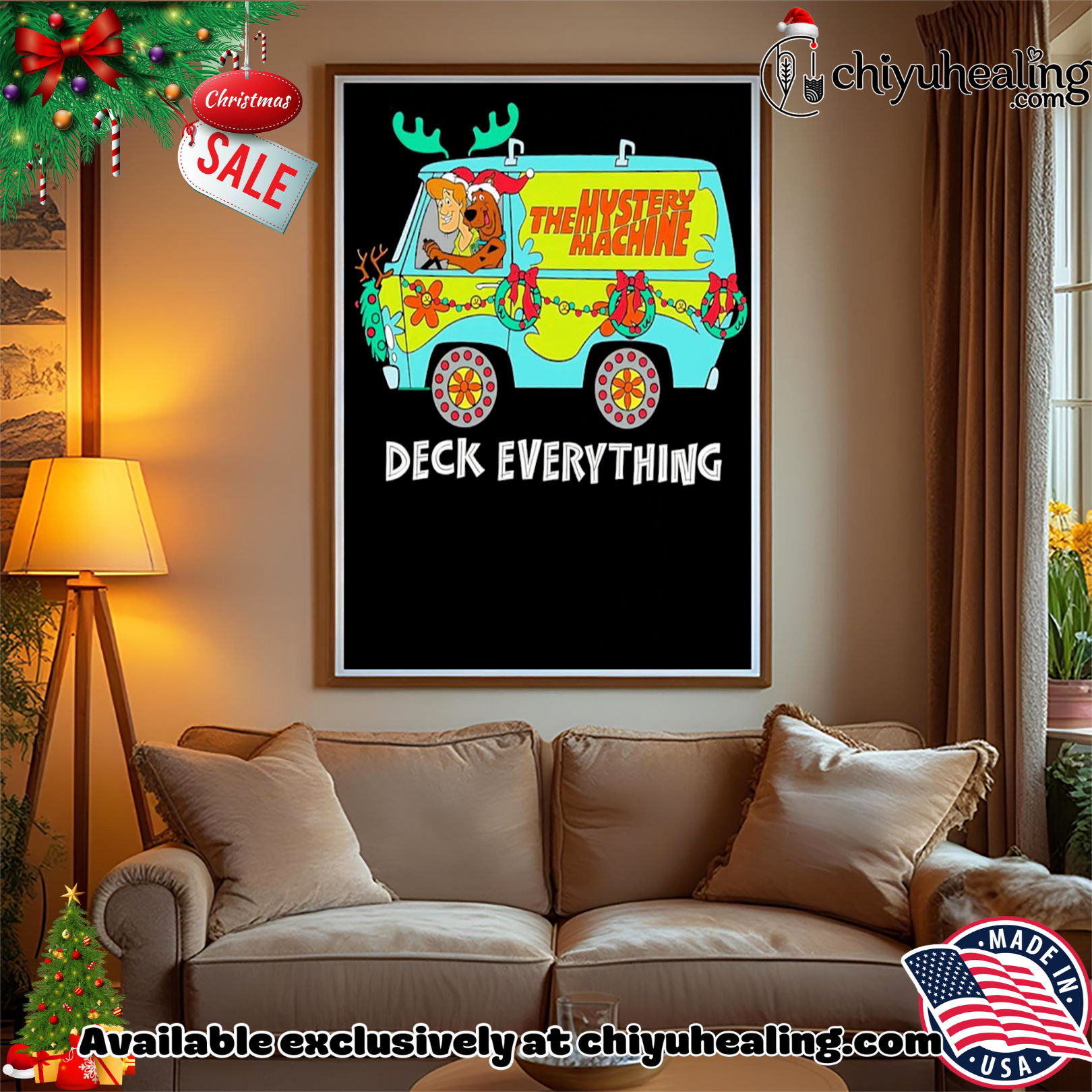 Scooby Doo Christmas The Mystery Machine Deck Everything shirt, Hoodie, Sweatshirt, Poster Canvas, Mug, Ornaments Scooby Doo Christmas The Mystery Machine Deck Everything shirt, Hoodie, Sweatshirt, Poster Canvas, Mug, Ornaments