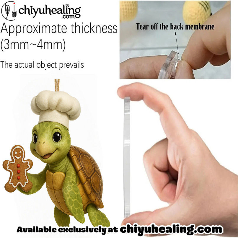 Sea Turtle Advent Calendar, Christmas Countdown Advent Calendar Gift Box with 24 Acrylic Ornaments