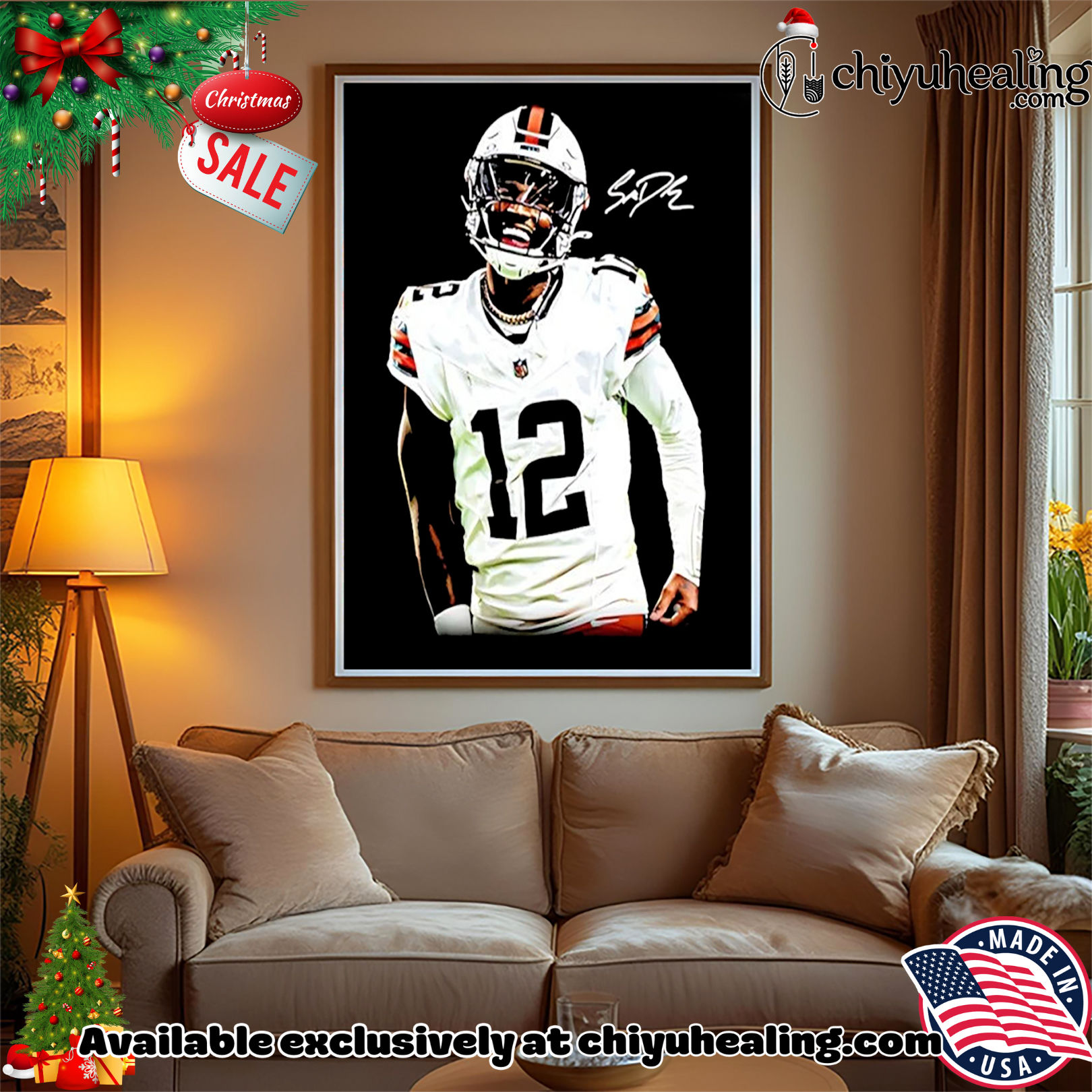 Shedeur Sanders Cleveland Browns The Debut signature Christmas ornament, Hoodie, Sweatshirt, Poster Canvas, Mug, Ornaments Shedeur Sanders Cleveland Browns The Debut signature Christmas ornament, Hoodie, Sweatshirt, Poster Canvas, Mug, Ornaments