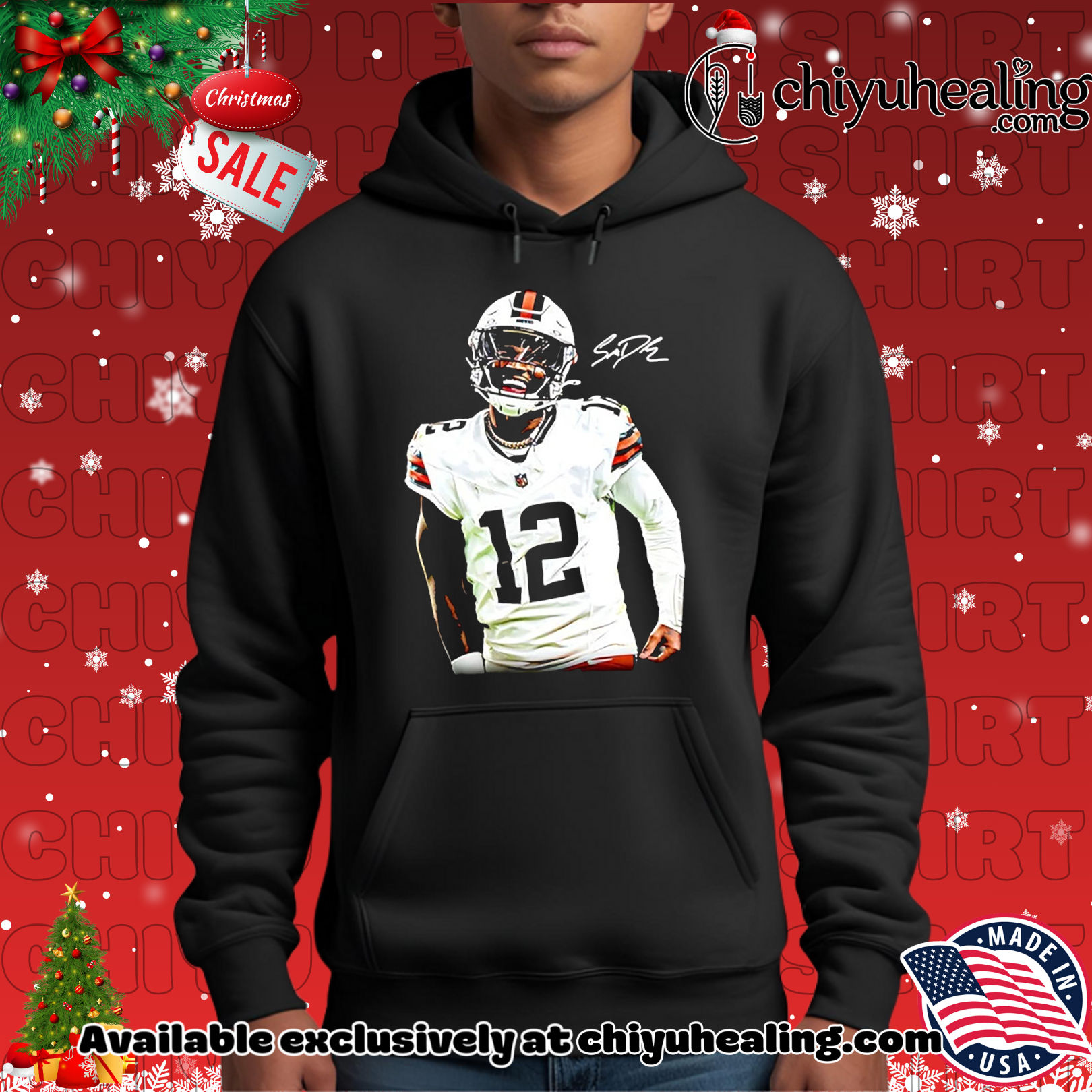 Shedeur Sanders Cleveland Browns The Debut signature Christmas ornament, Hoodie, Sweatshirt, Poster Canvas, Mug, Ornaments
