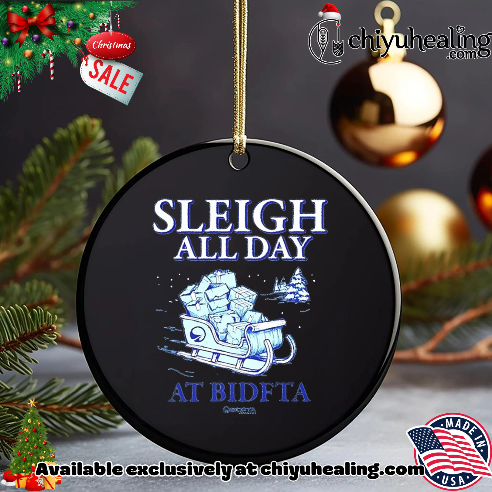 Sleigh All Day with BidFTA a sled shirt, Hoodie, Sweatshirt, Poster Canvas, Mug, Ornaments Sleigh All Day with BidFTA a sled shirt, Hoodie, Sweatshirt, Poster Canvas, Mug, Ornaments