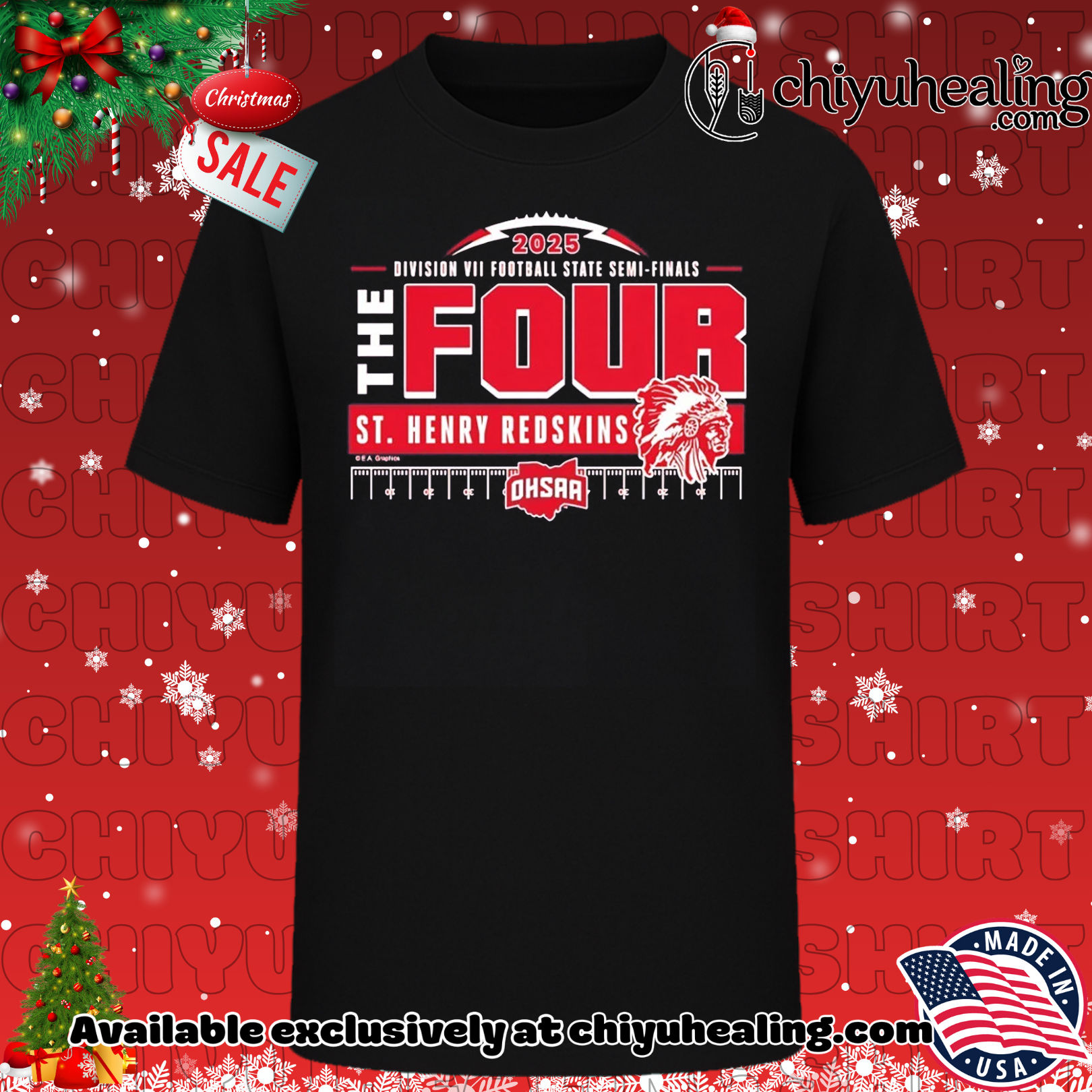 St Henry Redskins 2025 MHSAA Football D7 The Four shirt, Hoodie, Sweatshirt, Poster Canvas, Mug, Ornaments 6 St Henry Redskins 2025 MHSAA Football D7 The Four shirt, Hoodie, Sweatshirt, Poster Canvas, Mug, Ornaments