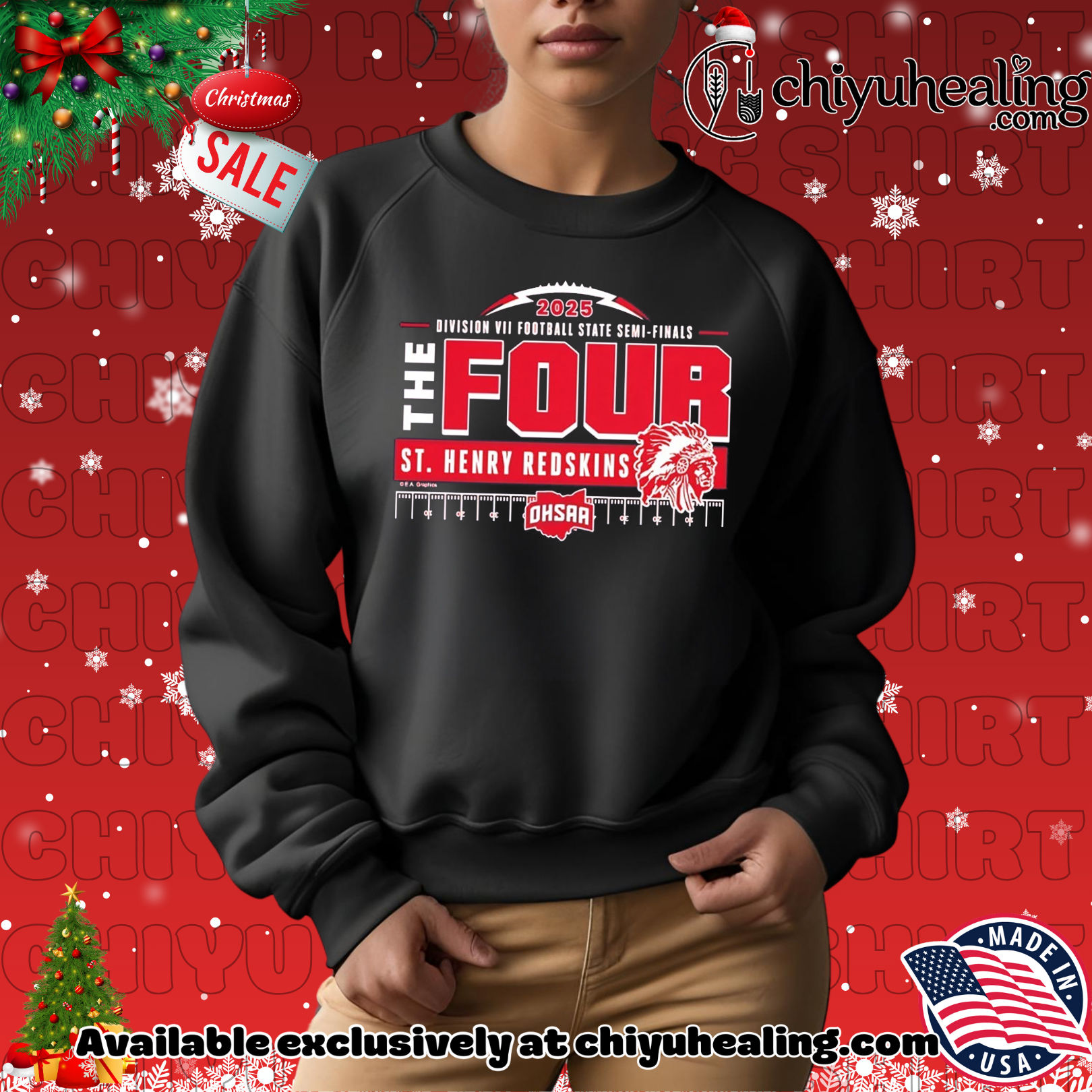St Henry Redskins 2025 MHSAA Football D7 The Four shirt, Hoodie, Sweatshirt, Poster Canvas, Mug, Ornaments 2 St Henry Redskins 2025 MHSAA Football D7 The Four shirt, Hoodie, Sweatshirt, Poster Canvas, Mug, Ornaments