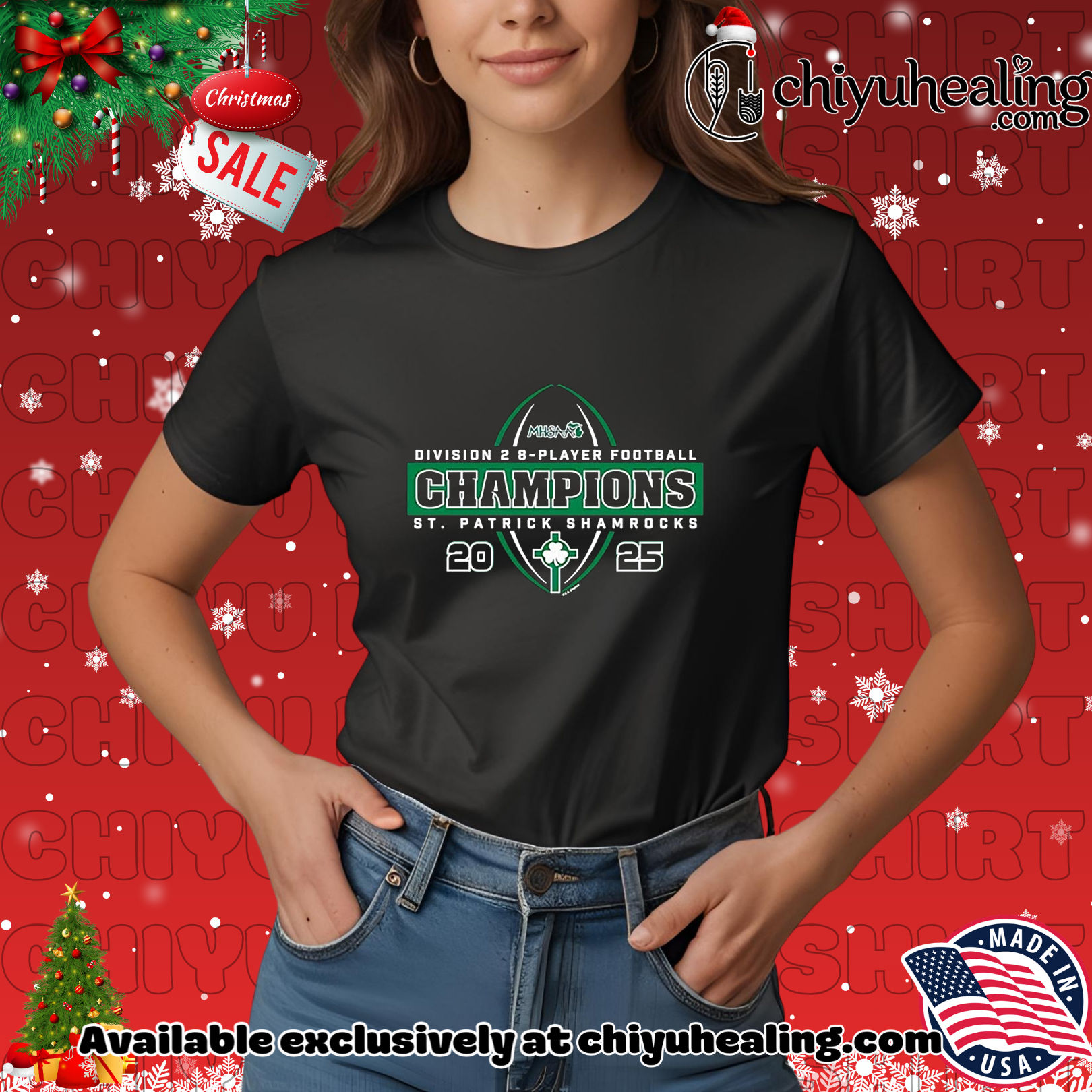 St Patrick Shamrocks 2025 MHSAA 8-Player Football D2 Champions Christmas ornament, Hoodie, Sweatshirt, Poster Canvas, Mug, Ornaments 7 St Patrick Shamrocks 2025 MHSAA 8-Player Football D2 Champions Christmas ornament, Hoodie, Sweatshirt, Poster Canvas, Mug, Ornaments