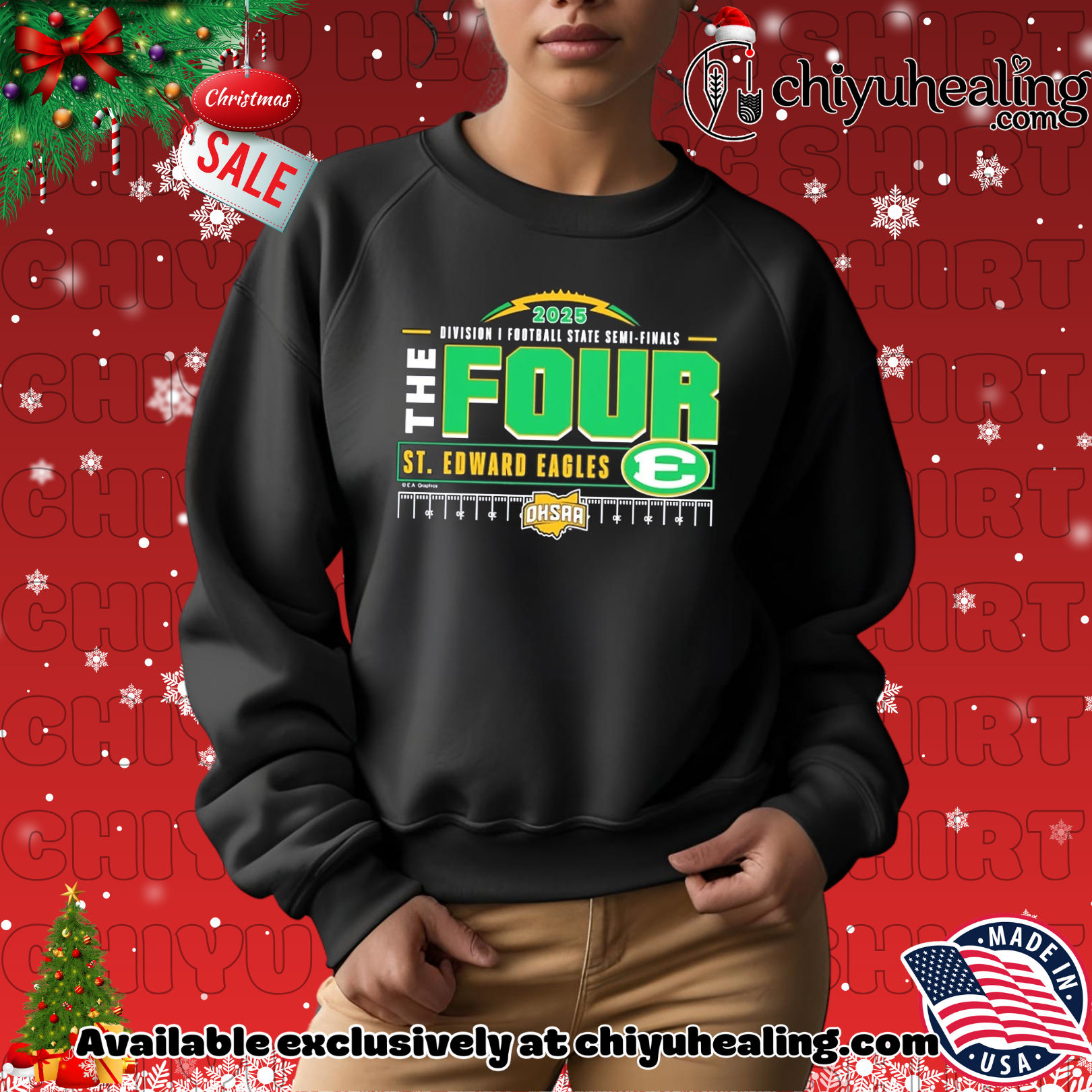 St. Edward Eagles 2025 MHSAA Football D1 The Four shirt, Hoodie, Sweatshirt, Poster Canvas, Mug, Ornaments 2 St. Edward Eagles 2025 MHSAA Football D1 The Four shirt, Hoodie, Sweatshirt, Poster Canvas, Mug, Ornaments