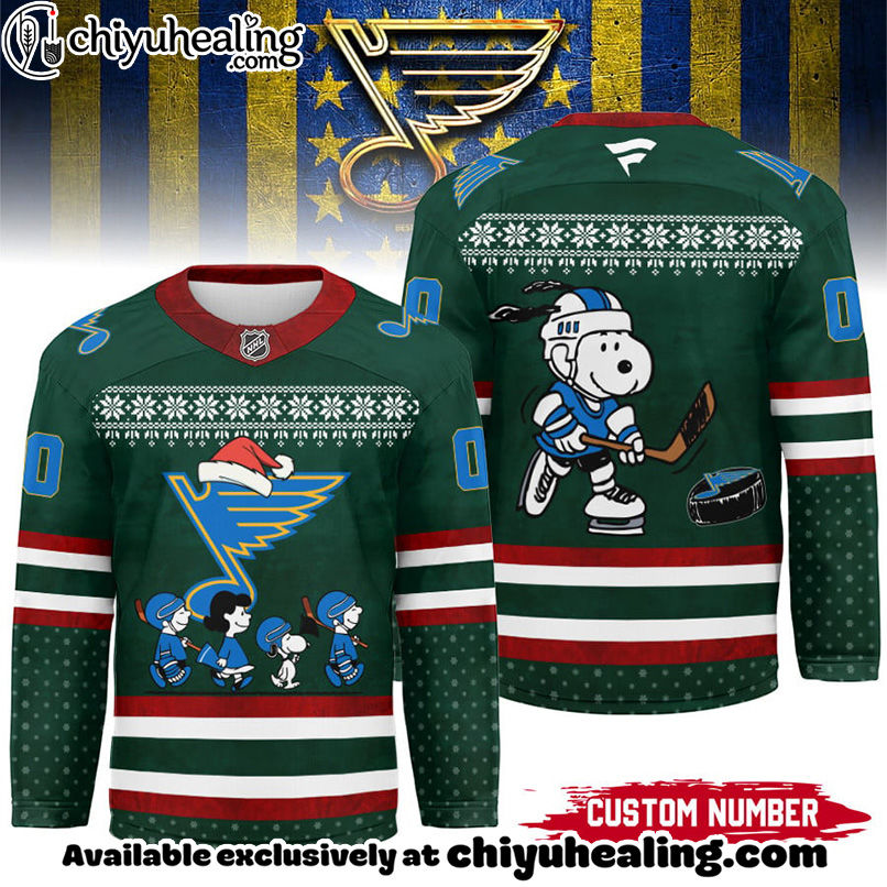 St. Louis Blues - Premium NHL Peanuts Snoopy Hockey Jersey