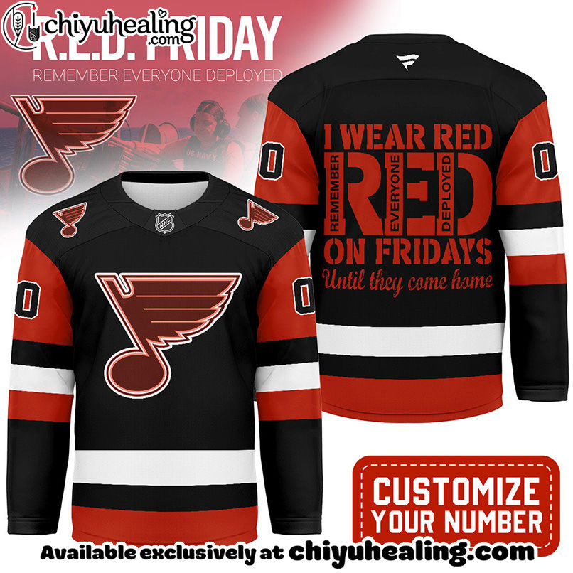 St. Louis Blues - Premium NHL Red Friday Hockey Jersey
