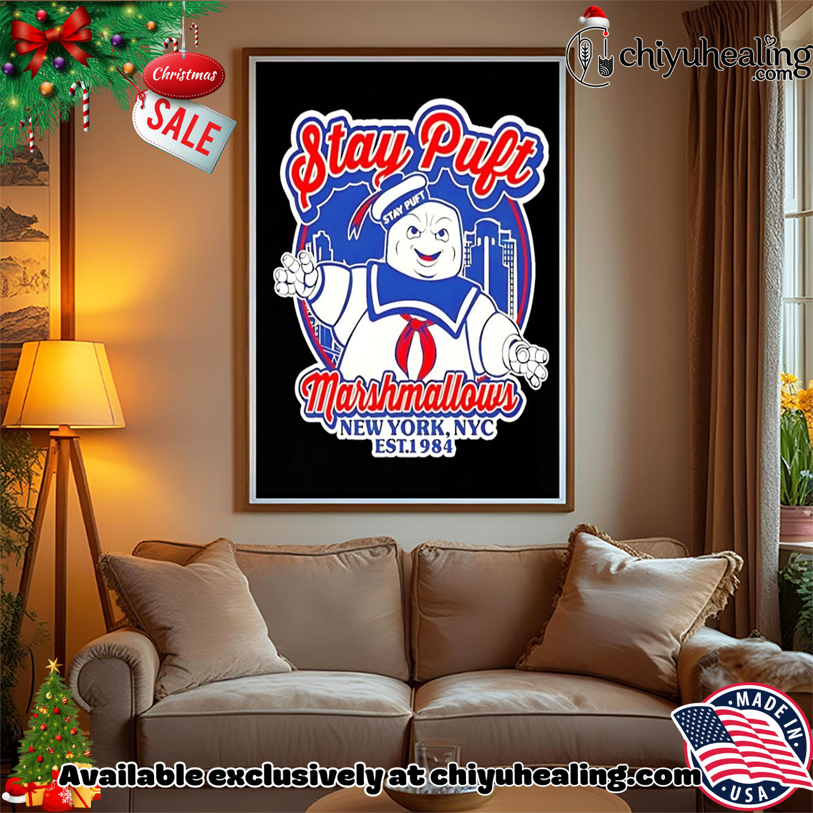 Stay Puft Marshmallows NY city skyline shirt, Hoodie, Sweatshirt, Poster Canvas, Mug, Ornaments Stay Puft Marshmallows NY city skyline shirt, Hoodie, Sweatshirt, Poster Canvas, Mug, Ornaments