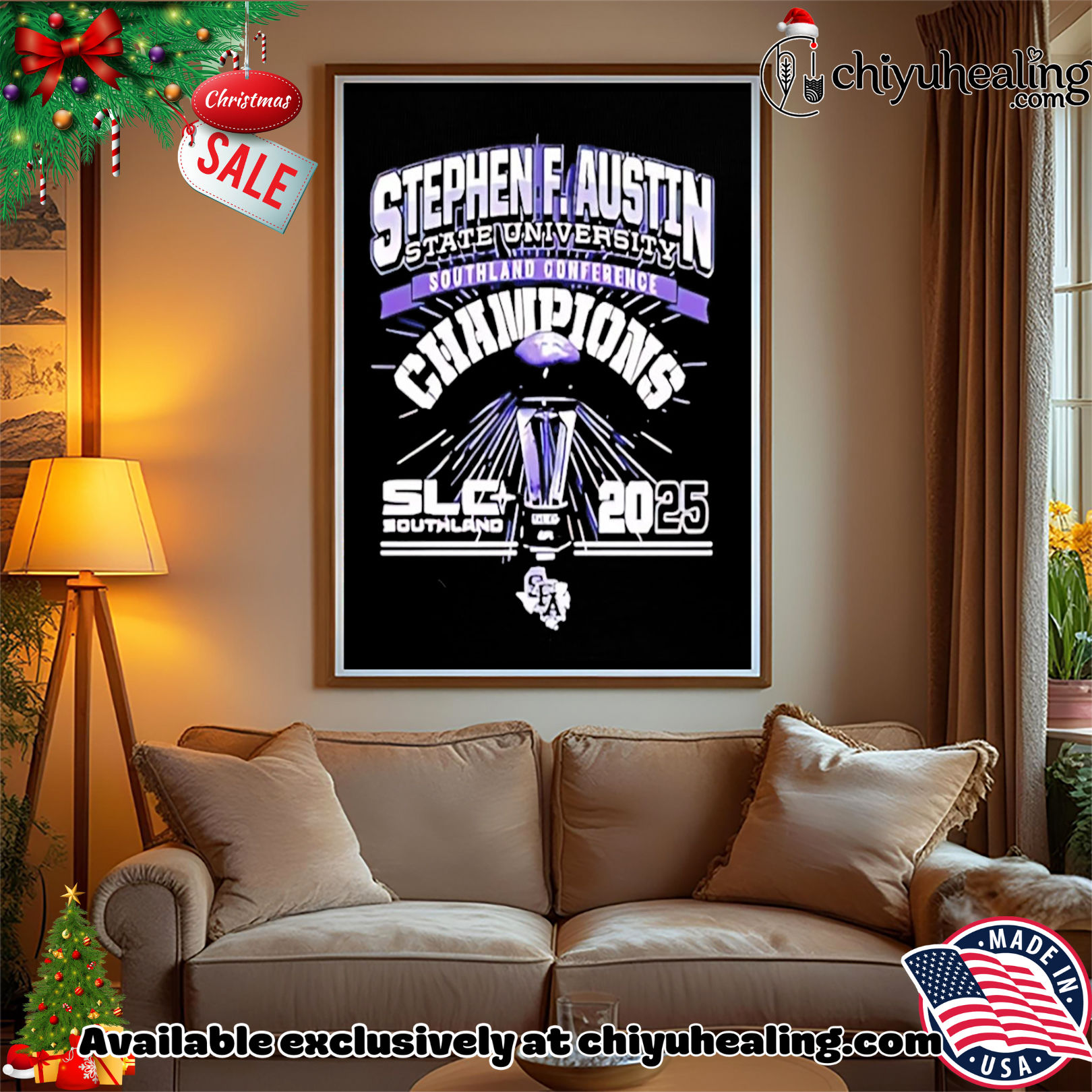 Stephen F Austin University women's Volleyball Conference Champions 2025 shirt, Hoodie, Sweatshirt, Poster Canvas, Mug, Ornaments 15 Stephen F Austin University womens Volleyball Conference Champions 2025 shirt Hoodie Sweatshirt Tank Top