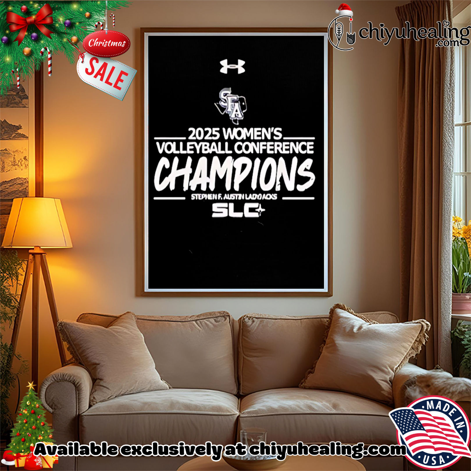 Stephen F. Austin Ladyjacks 2025 Women's Volleyball Conference Champions SLC shirt, Hoodie, Sweatshirt, Poster Canvas, Mug, Ornaments 15 Stephen F. Austin Ladyjacks 2025 Womens Volleyball Conference Champions SLC shirt Hoodie Sweatshirt Tank Top