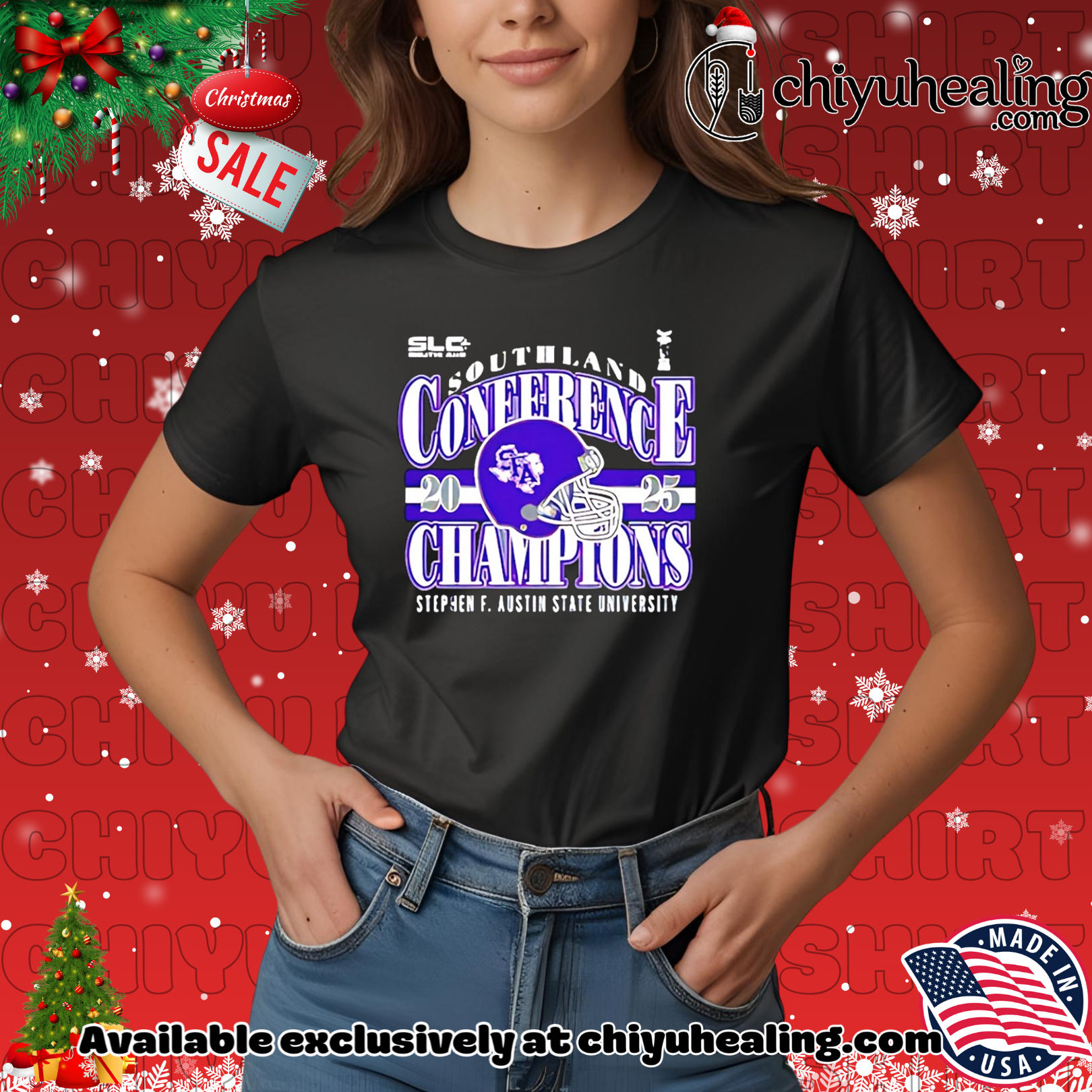Stephen F. Austin State University 2025 Southland Conference Champions helmet shirt, Hoodie, Sweatshirt, Poster Canvas, Mug, Ornaments 7 Stephen F. Austin State University 2025 Southland Conference Champions helmet shirt, Hoodie, Sweatshirt, Poster Canvas, Mug, Ornaments