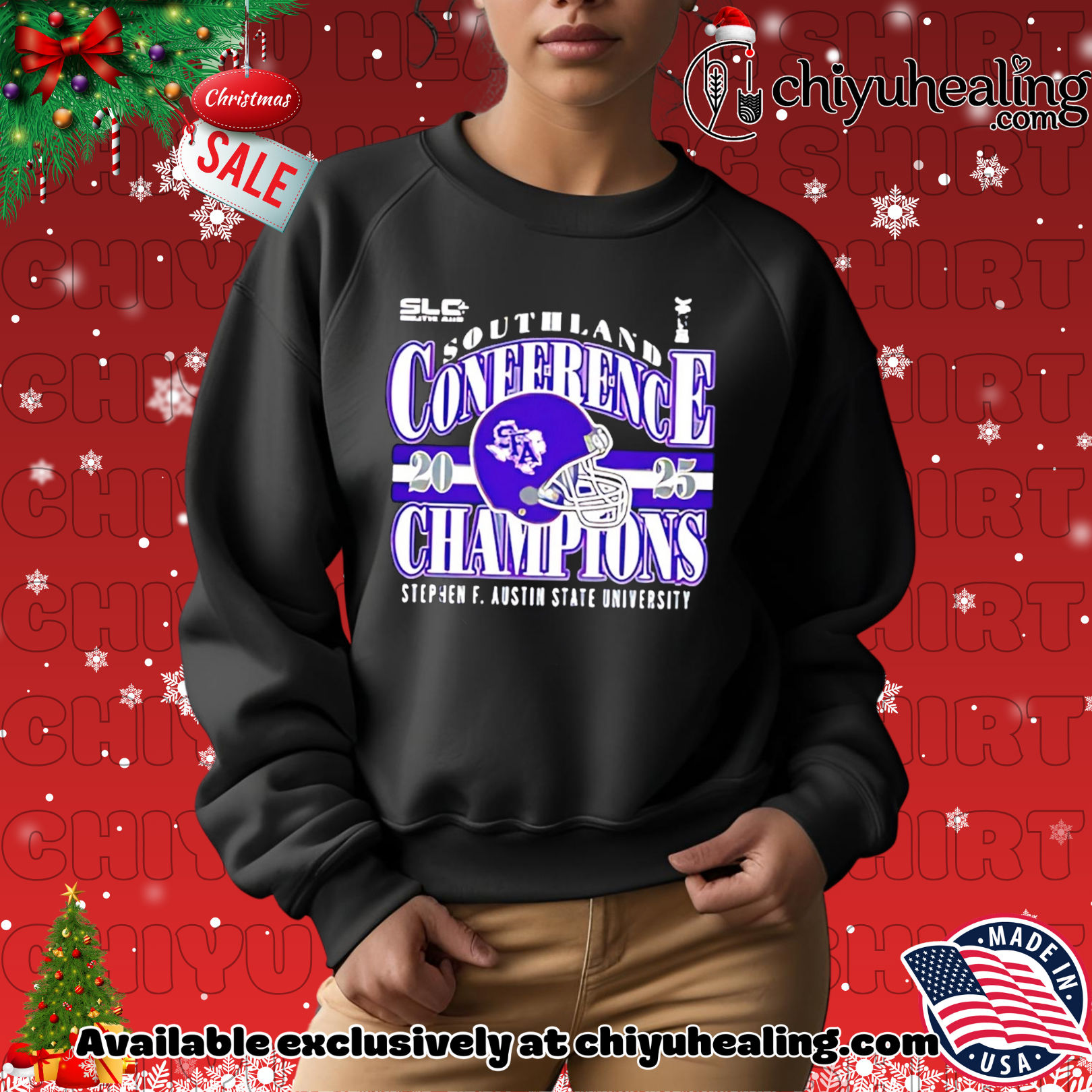 Stephen F. Austin State University 2025 Southland Conference Champions helmet shirt, Hoodie, Sweatshirt, Poster Canvas, Mug, Ornaments Stephen F. Austin State University 2025 Southland Conference Champions helmet shirt, Hoodie, Sweatshirt, Poster Canvas, Mug, Ornaments