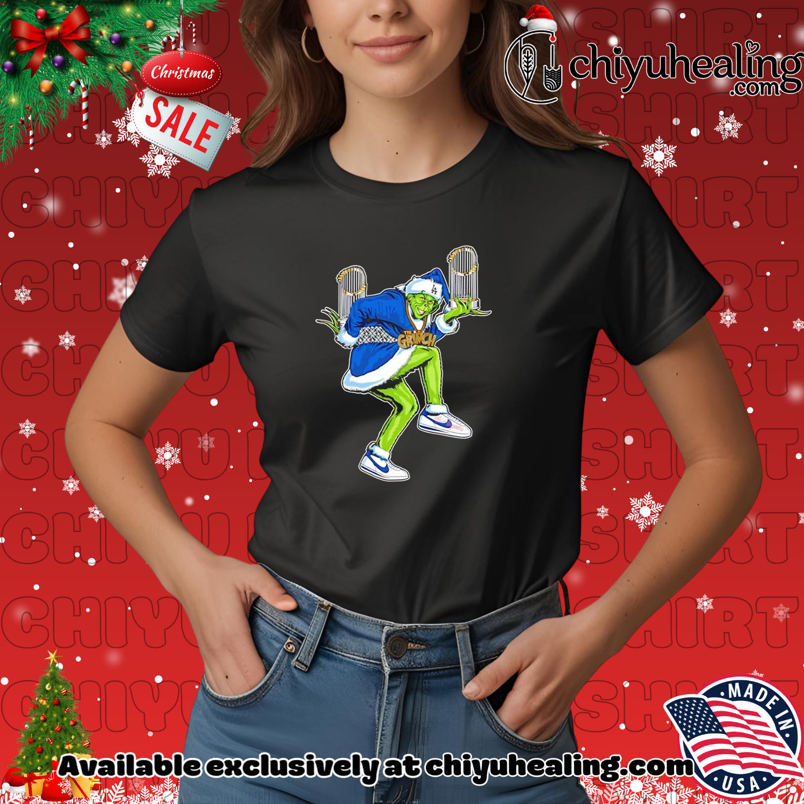 The Grinch LA Dodgers 2025 WS Champions trophy Christmas shirt, Hoodie, Sweatshirt, Poster Canvas, Mug, Ornaments 7 The Grinch LA Dodgers 2025 WS Champions trophy Christmas shirt, Hoodie, Sweatshirt, Poster Canvas, Mug, Ornaments