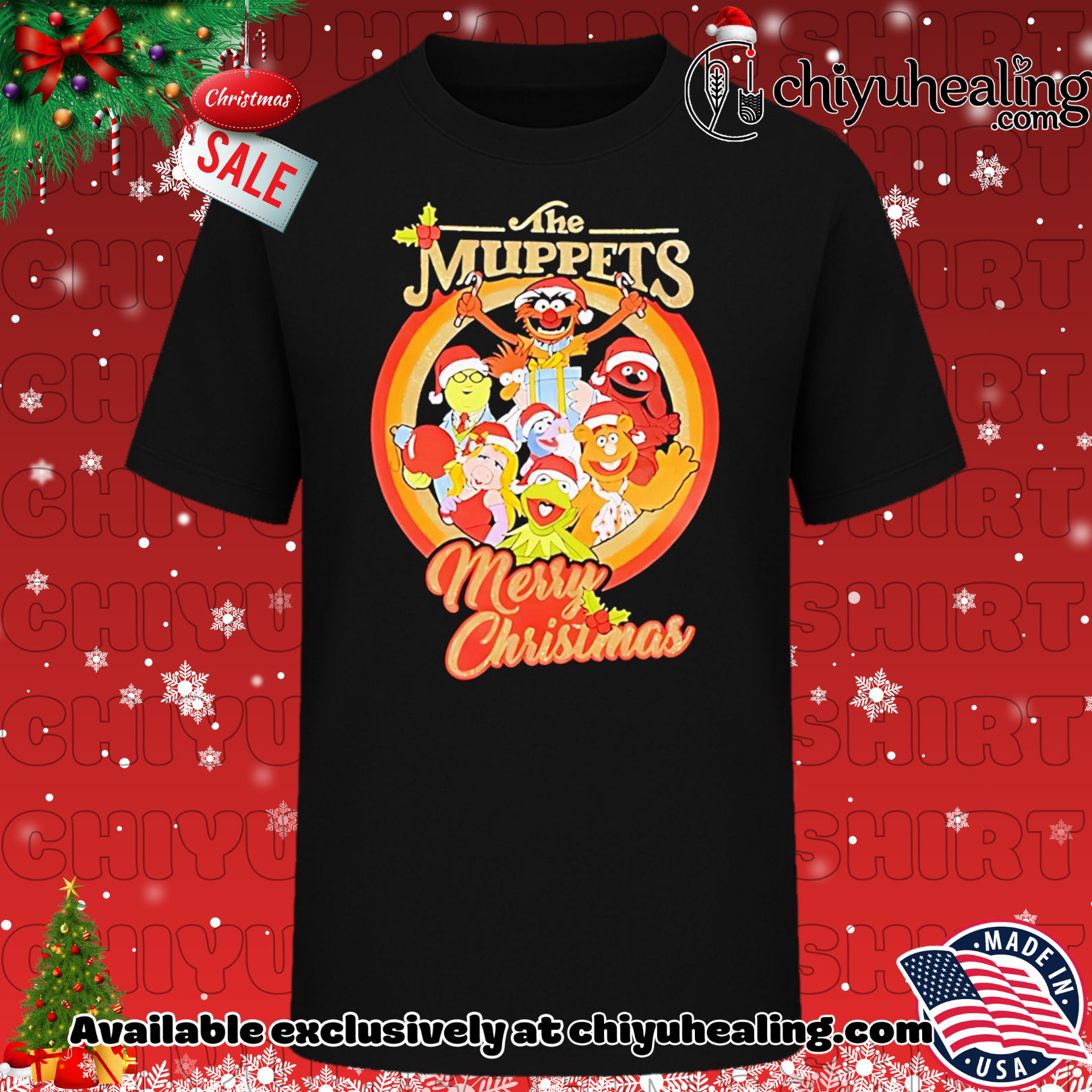 The Muppets Family Merry Christmas shirt, Hoodie, Sweatshirt, Poster Canvas, Mug, Ornaments
