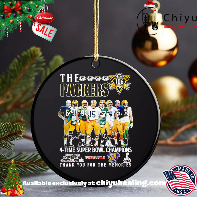 The Packers 4-time Super Bowl Champions thank you for the memories shirt, Hoodie, Sweatshirt, Poster Canvas, Mug, Ornaments 5 The Packers 4-time Super Bowl Champions thank you for the memories shirt, Hoodie, Sweatshirt, Poster Canvas, Mug, Ornaments