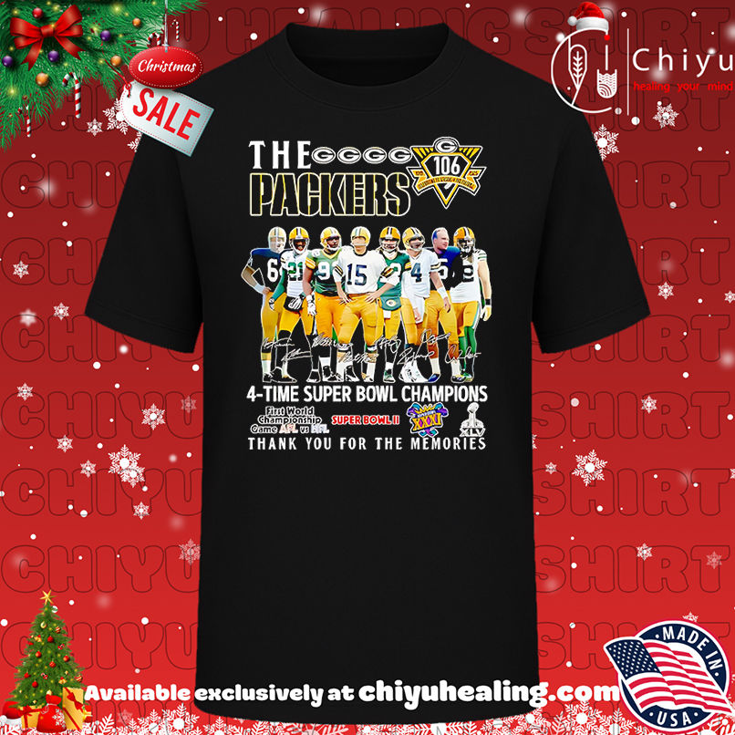 The Packers 4-time Super Bowl Champions thank you for the memories shirt, Hoodie, Sweatshirt, Poster Canvas, Mug, Ornaments 1 The Packers 4-time Super Bowl Champions thank you for the memories shirt, Hoodie, Sweatshirt, Poster Canvas, Mug, Ornaments