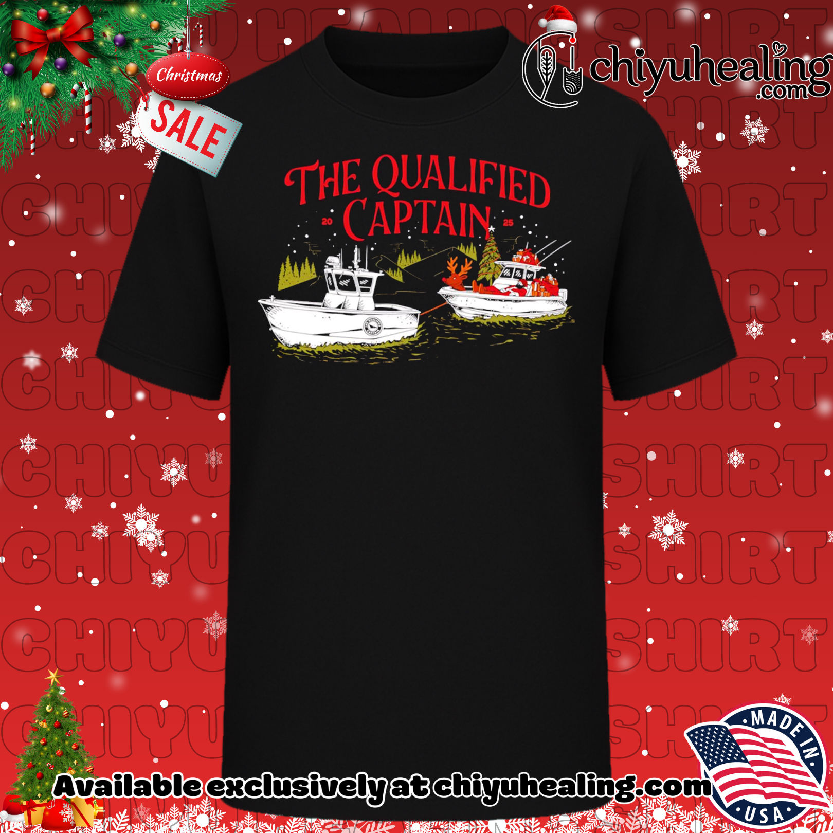 The Qualified Captain Santa Christmas 2025 shirt, Hoodie, Sweatshirt, Poster Canvas, Mug, Ornaments
