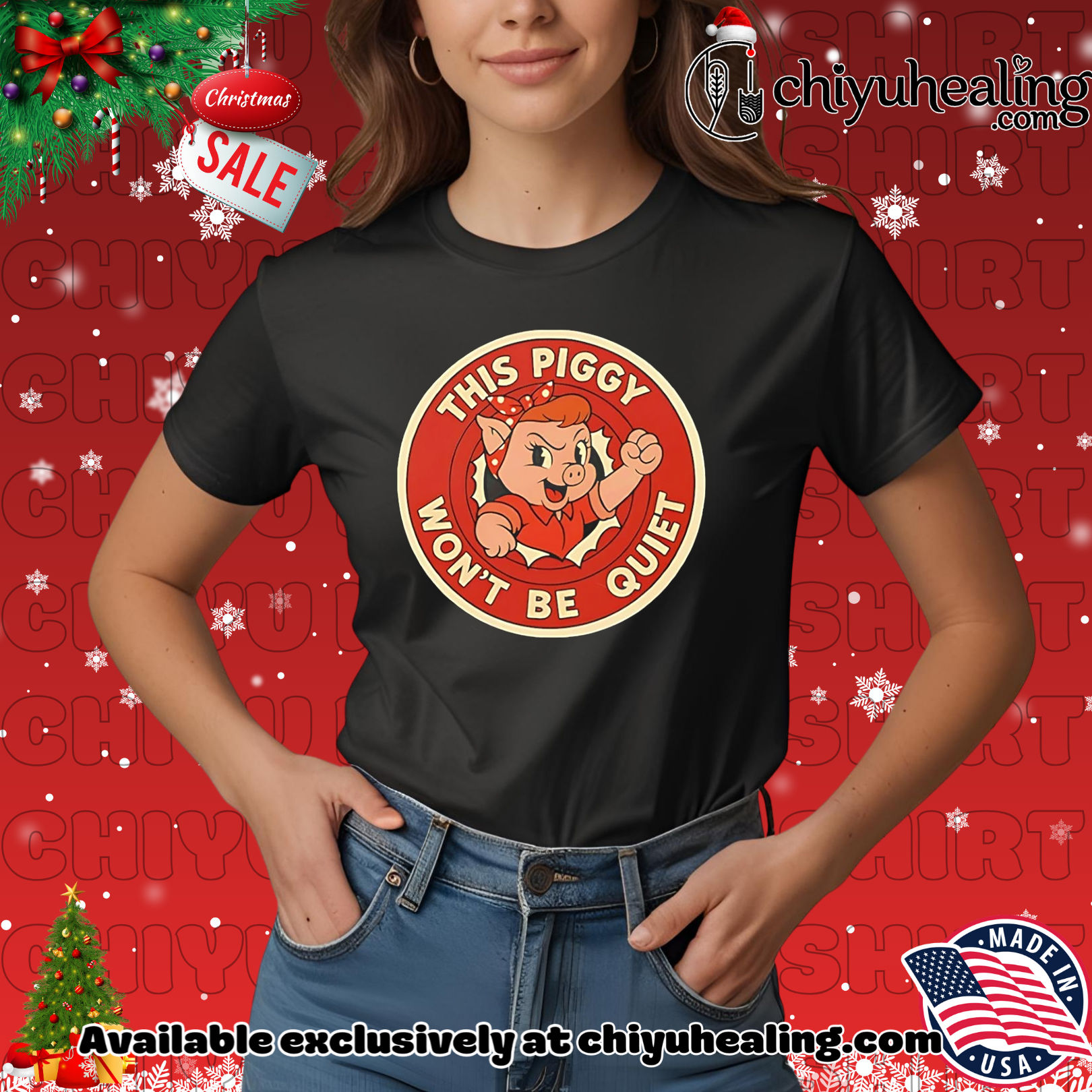 This piggy won't be quiet Trump shirt, Hoodie, Sweatshirt, Poster Canvas, Mug, Ornaments 7 This piggy won't be quiet Trump shirt, Hoodie, Sweatshirt, Poster Canvas, Mug, Ornaments