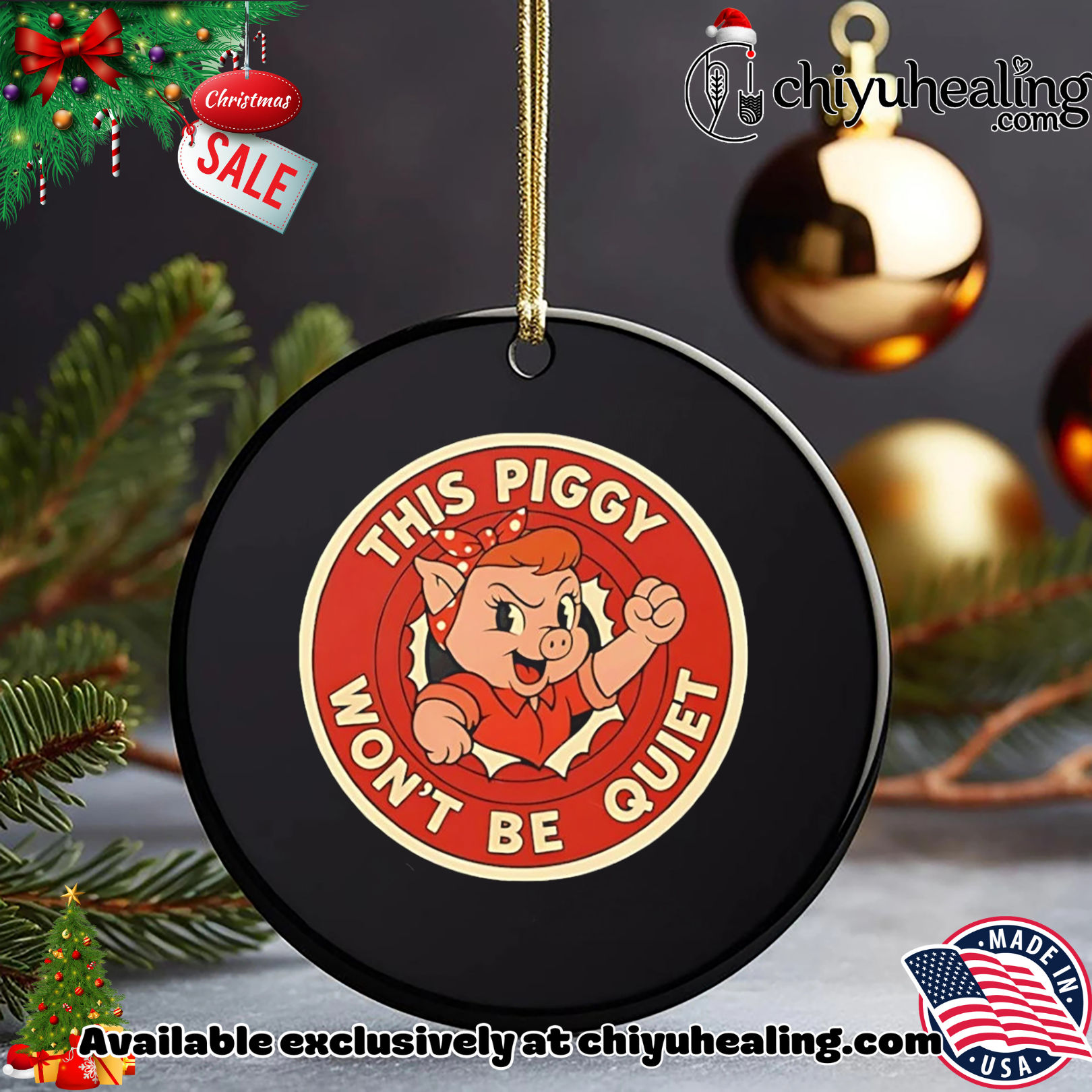 This piggy won't be quiet Trump shirt, Hoodie, Sweatshirt, Poster Canvas, Mug, Ornaments 5 This piggy won't be quiet Trump shirt, Hoodie, Sweatshirt, Poster Canvas, Mug, Ornaments