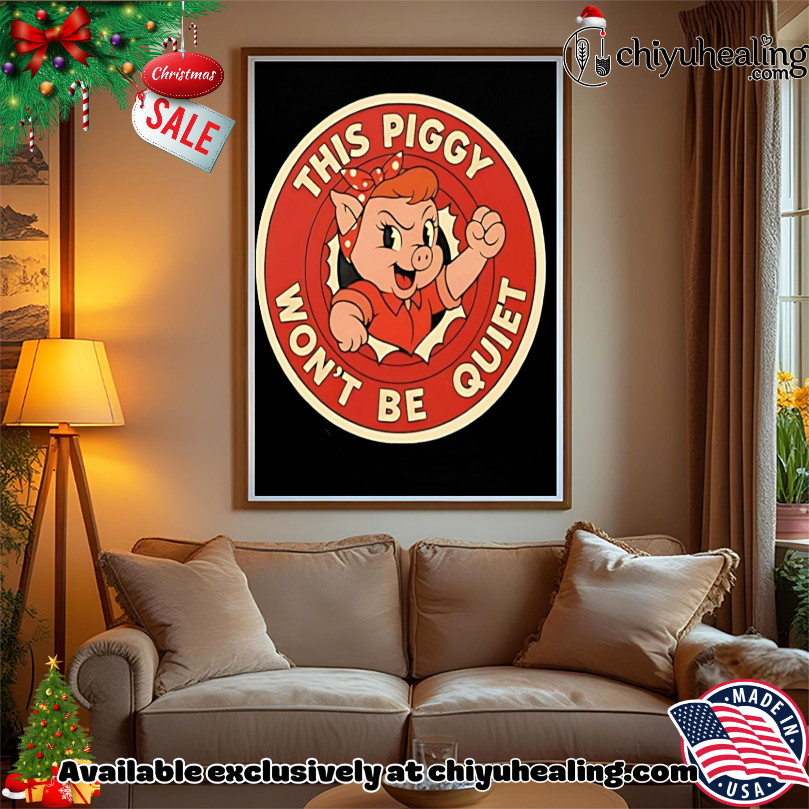 This piggy won't be quiet Trump shirt, Hoodie, Sweatshirt, Poster Canvas, Mug, Ornaments 15 This piggy wont be quiet Trump shirt Hoodie Sweatshirt Tank Top