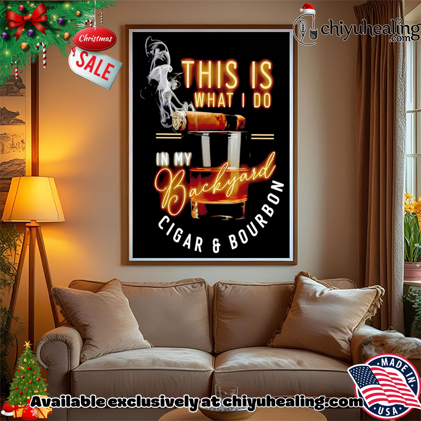 This what I do in my Backyard Cigar and Bourbon shirt, Hoodie, Sweatshirt, Poster Canvas, Mug, Ornaments This what I do in my Backyard Cigar and Bourbon shirt, Hoodie, Sweatshirt, Poster Canvas, Mug, Ornaments