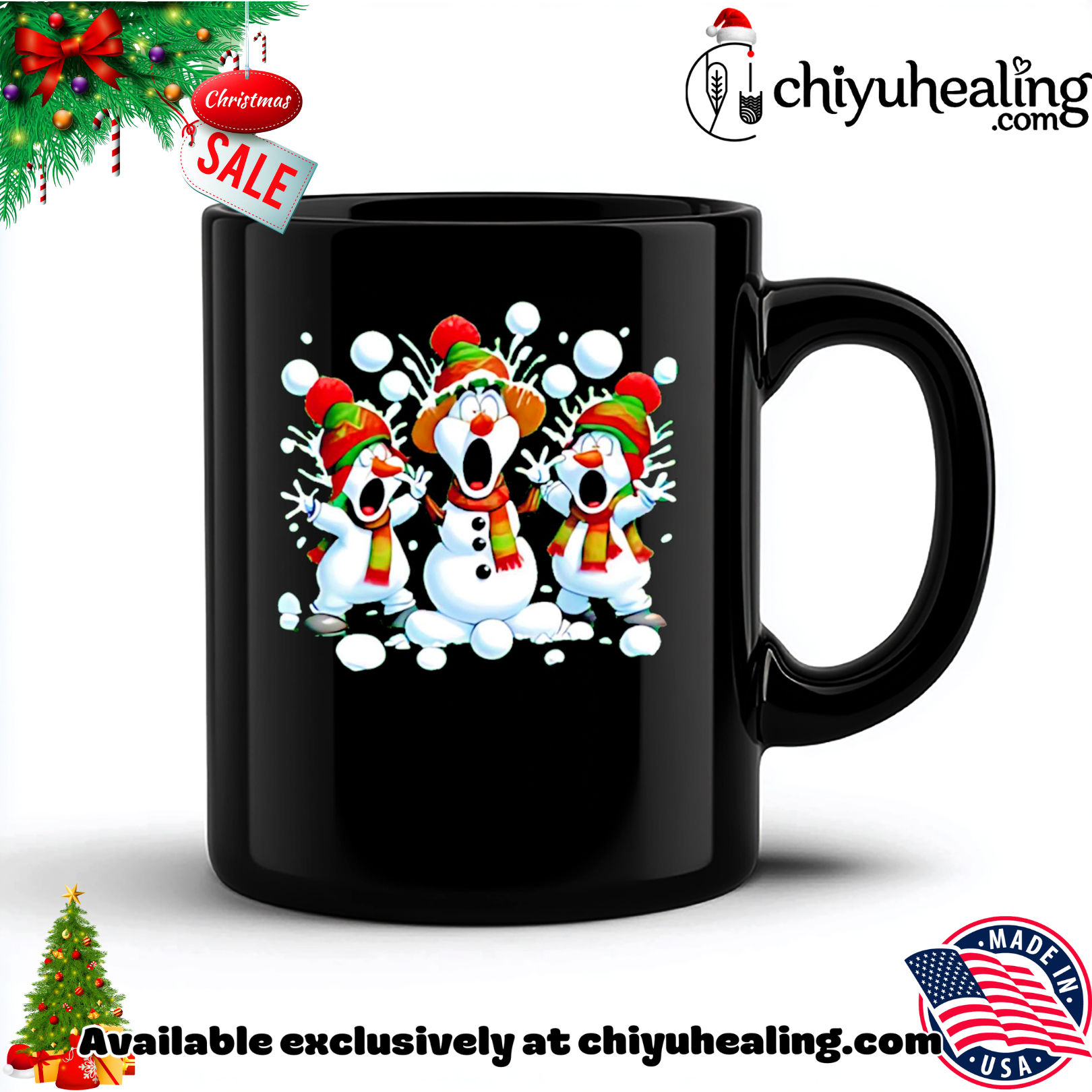 Three cartoon snowmen wearing Christmas hats and scarves shirt, Hoodie, Sweatshirt, Poster Canvas, Mug, Ornaments 6 Three cartoon snowmen wearing Christmas hats and scarves shirt, Hoodie, Sweatshirt, Poster Canvas, Mug, Ornaments