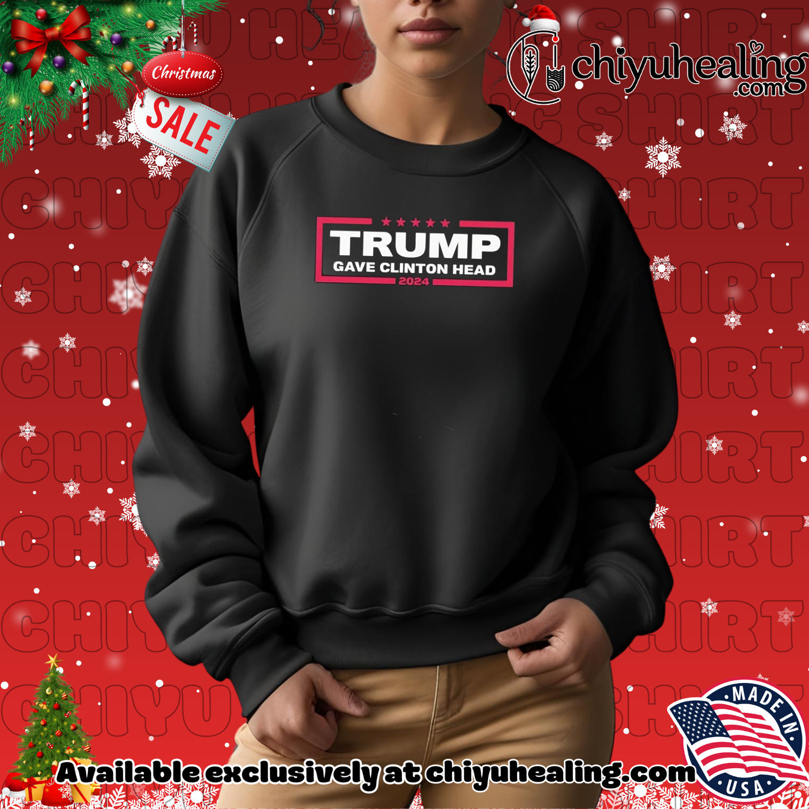 Trump Gave Clinton Head 2024 shirt, Hoodie, Sweatshirt, Poster Canvas, Mug, Ornaments Trump Gave Clinton Head 2024 shirt, Hoodie, Sweatshirt, Poster Canvas, Mug, Ornaments