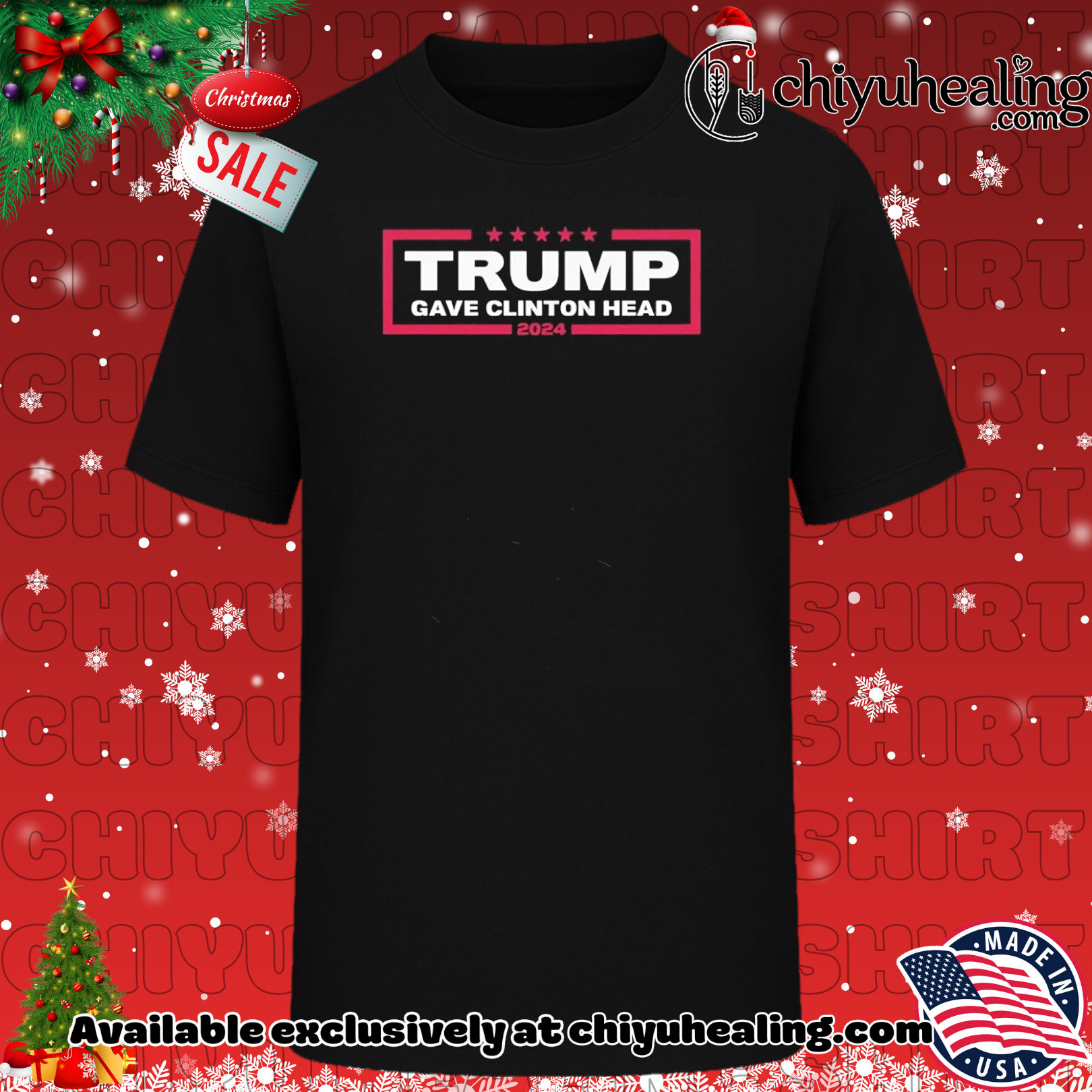 Trump Gave Clinton Head 2024 shirt, Hoodie, Sweatshirt, Poster Canvas, Mug, Ornaments