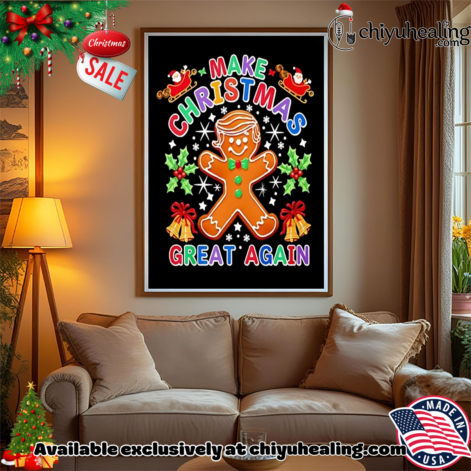 Trump Gingerbread Man Make Christmas Great Again 2025 Christmas ornament, Hoodie, Sweatshirt, Poster Canvas, Mug, Ornaments Trump Gingerbread Man Make Christmas Great Again 2025 Christmas ornament, Hoodie, Sweatshirt, Poster Canvas, Mug, Ornaments