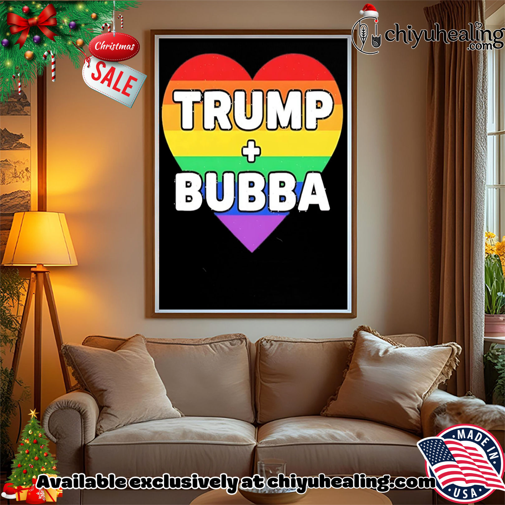 Trump Loves Bubba Clinton rainbow shirt, Hoodie, Sweatshirt, Poster Canvas, Mug, Ornaments Trump Loves Bubba Clinton rainbow shirt, Hoodie, Sweatshirt, Poster Canvas, Mug, Ornaments