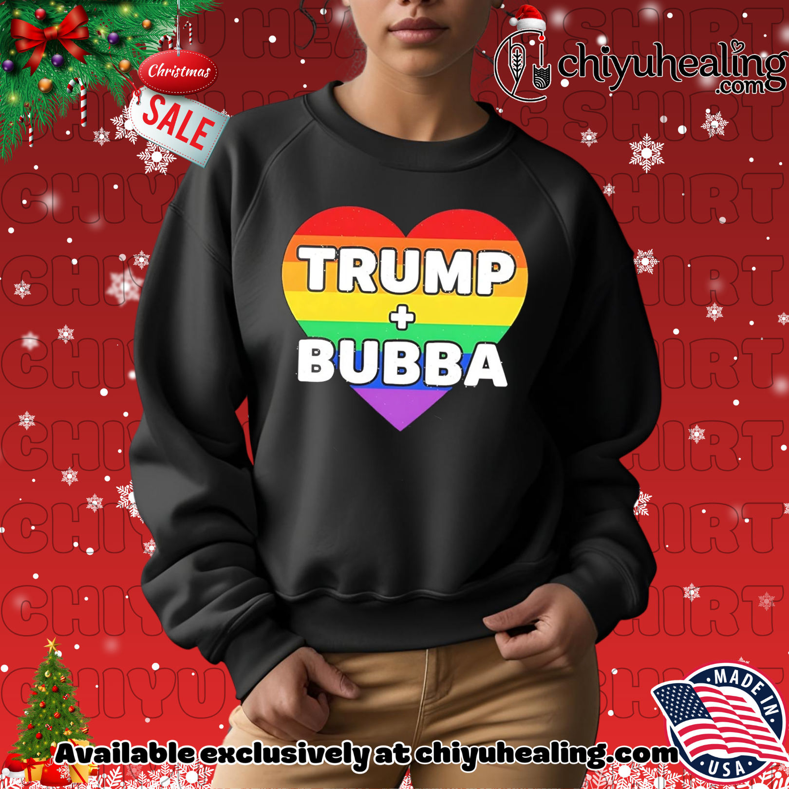Trump Loves Bubba Clinton rainbow shirt, Hoodie, Sweatshirt, Poster Canvas, Mug, Ornaments Trump Loves Bubba Clinton rainbow shirt, Hoodie, Sweatshirt, Poster Canvas, Mug, Ornaments