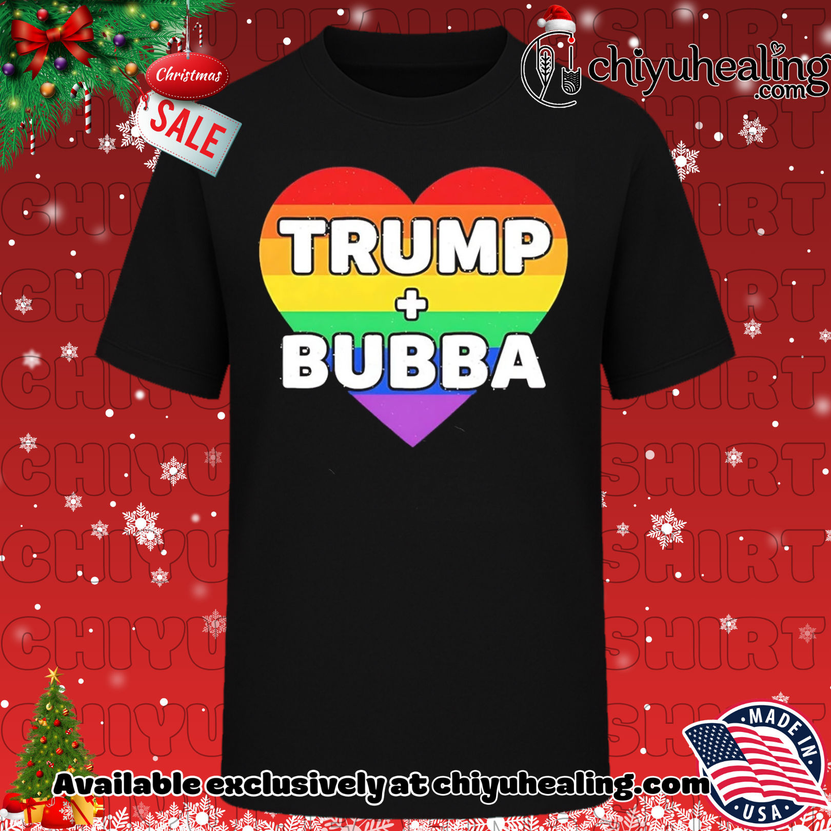 Trump Loves Bubba Clinton rainbow shirt, Hoodie, Sweatshirt, Poster Canvas, Mug, Ornaments