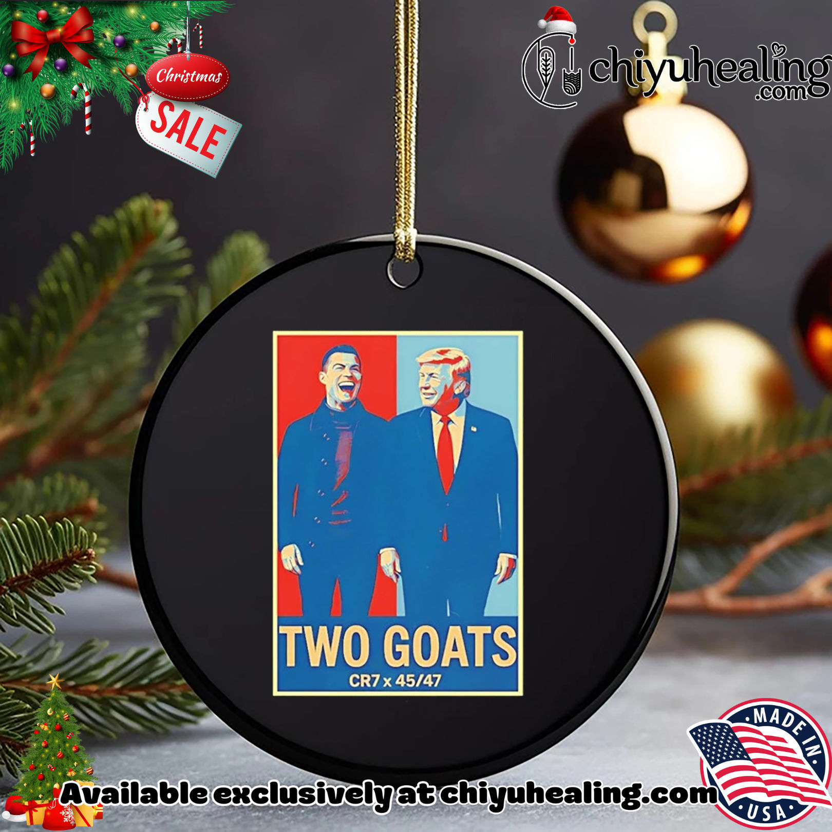 Trump Ronaldo CR7 Two Goats CR7 45 47 shirt, Hoodie, Sweatshirt, Poster Canvas, Mug, Ornaments 5 Trump Ronaldo CR7 Two Goats CR7 45 47 shirt, Hoodie, Sweatshirt, Poster Canvas, Mug, Ornaments