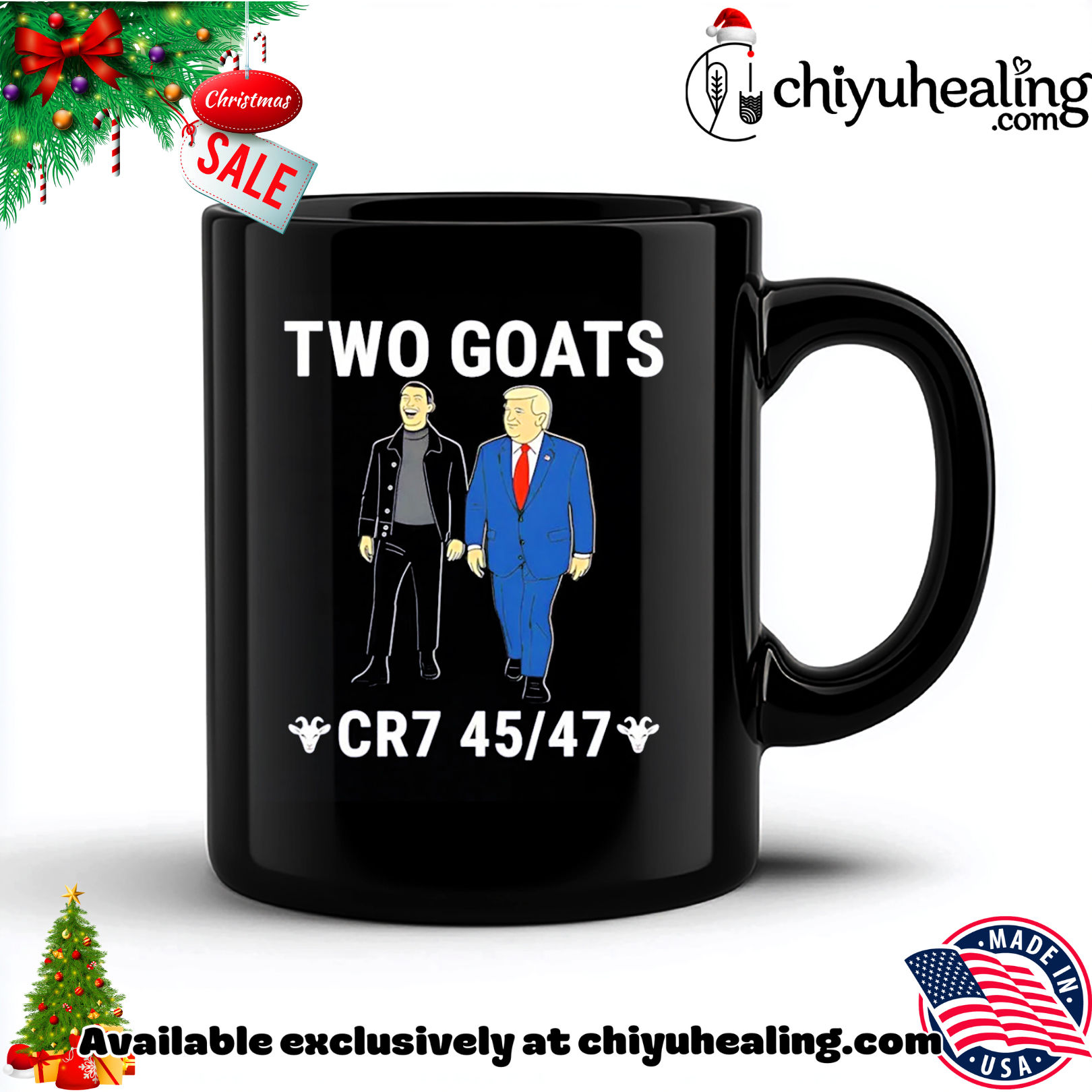 Trump Ronaldo Two Goats MAGA CR7 45 47 Meme Dark shirt, Hoodie, Sweatshirt, Poster Canvas, Mug, Ornaments 5 Trump Ronaldo Two Goats MAGA CR7 45 47 Meme Dark shirt, Hoodie, Sweatshirt, Poster Canvas, Mug, Ornaments