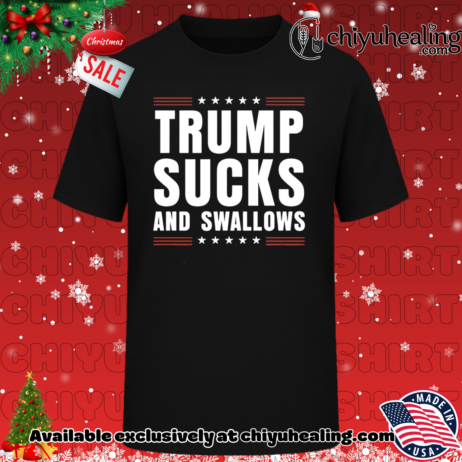 Trump Sucks And Swallows Anti-Trump '25 shirt, Hoodie, Sweatshirt, Poster Canvas, Mug, Ornaments