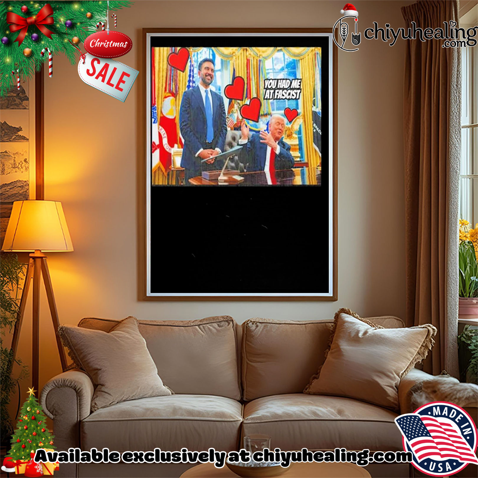 Trump Zohran Lovefest you had me at fascist shirt, Hoodie, Sweatshirt, Poster Canvas, Mug, Ornaments Trump Zohran Lovefest you had me at fascist shirt, Hoodie, Sweatshirt, Poster Canvas, Mug, Ornaments