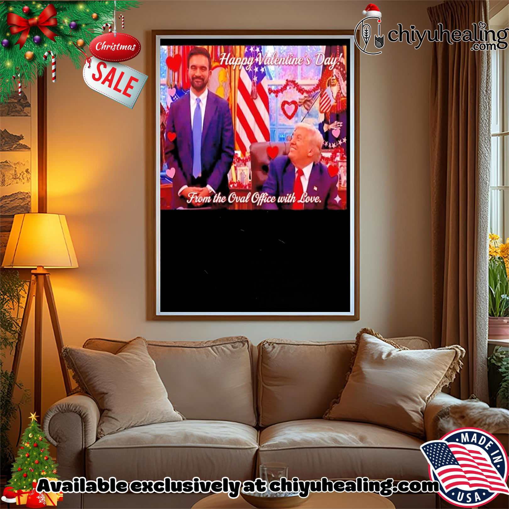 Trump Zohran Mamdani from the Oval Office with Love shirt, Hoodie, Sweatshirt, Poster Canvas, Mug, Ornaments Trump Zohran Mamdani from the Oval Office with Love shirt, Hoodie, Sweatshirt, Poster Canvas, Mug, Ornaments