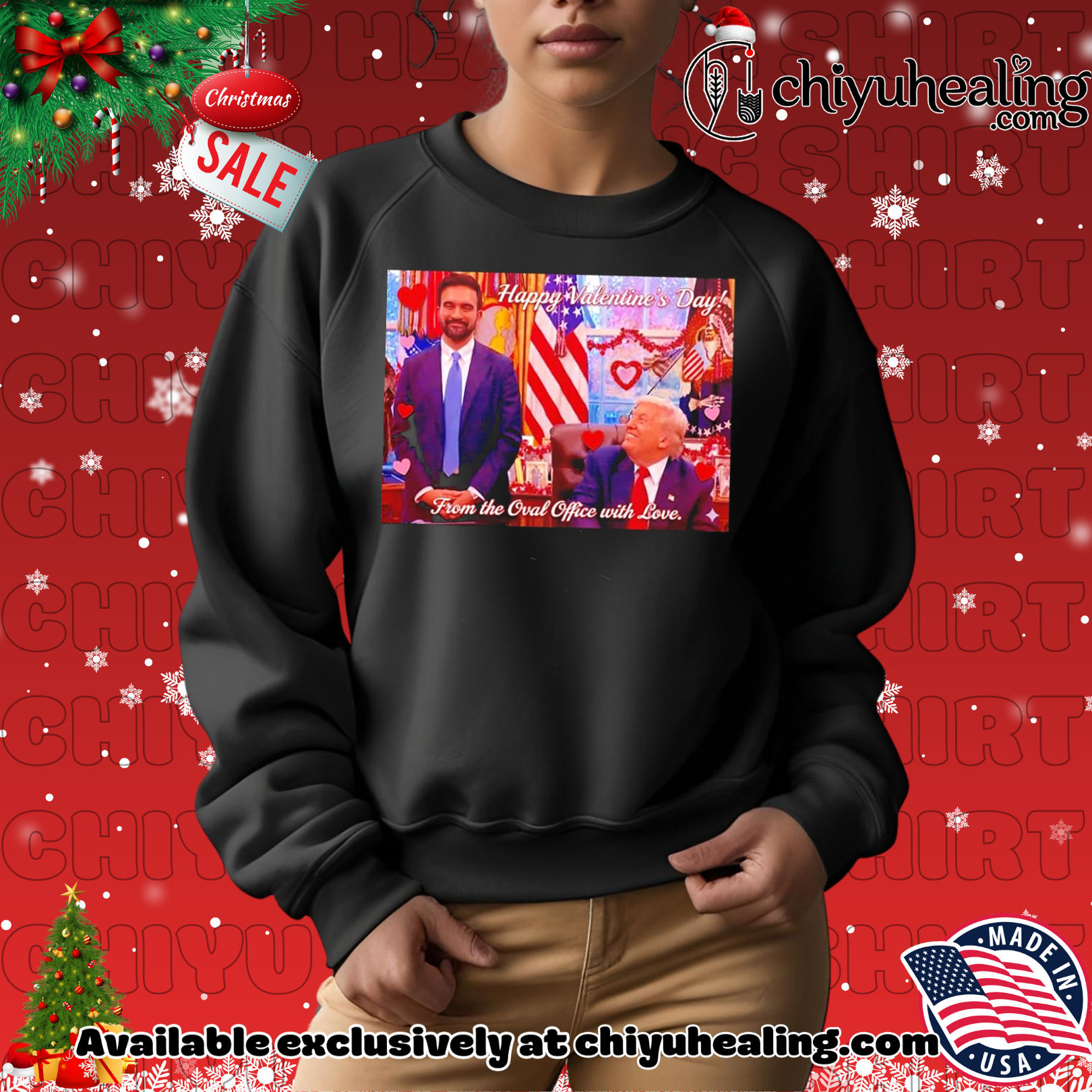 Trump Zohran Mamdani from the Oval Office with Love shirt, Hoodie, Sweatshirt, Poster Canvas, Mug, Ornaments Trump Zohran Mamdani from the Oval Office with Love shirt, Hoodie, Sweatshirt, Poster Canvas, Mug, Ornaments