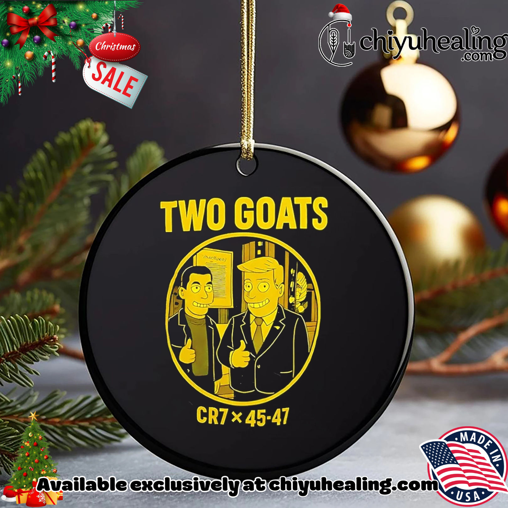 Two Goats CR7 x 45 47 Trump Ronaldo The Simpsons shirt, Hoodie, Sweatshirt, Poster Canvas, Mug, Ornaments 5 Two Goats CR7 x 45 47 Trump Ronaldo The Simpsons shirt, Hoodie, Sweatshirt, Poster Canvas, Mug, Ornaments