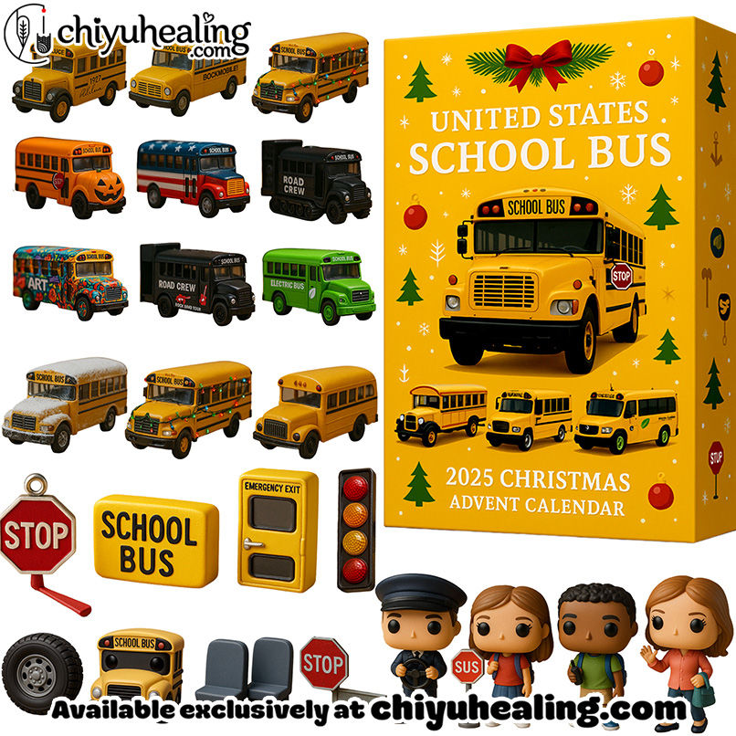 United States School Bus · 2025 Christmas Advent Calendar, Christmas Countdown Advent Calendar Gift Box with 24 Acrylic Ornaments United States School Bus · 2025 Christmas Advent Calendar, Christmas Countdown Advent Calendar Gift Box with 24 Acrylic Ornaments