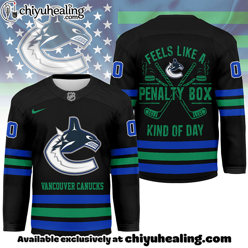 Vancouver Canucks - Premium NHL Feels Like a Penalty Day Long Jersey