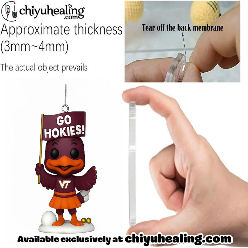 Virginia Tech Hokies 133rd Anniversary Advent Calendar, Christmas Countdown Advent Calendar Gift Box with 24 Acrylic Ornaments 3 Virginia Tech Hokies 133rd Anniversary Advent Calendar, Christmas Countdown Advent Calendar Gift Box with 24 Acrylic Ornaments