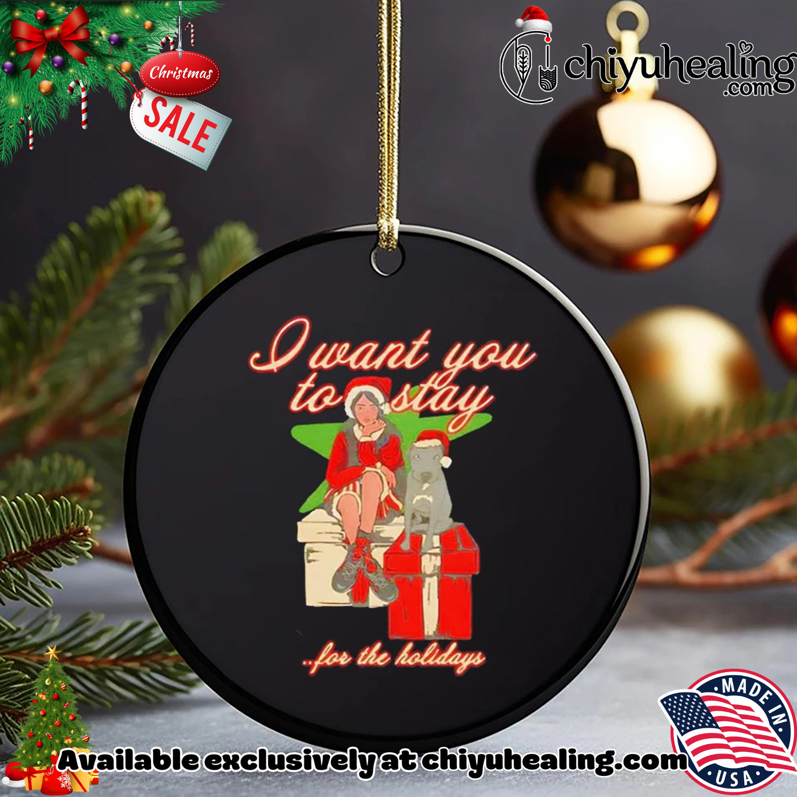 Want you to stay for the holiday Santa shirt, Hoodie, Sweatshirt, Poster Canvas, Mug, Ornaments 5 Want you to stay for the holiday Santa shirt, Hoodie, Sweatshirt, Poster Canvas, Mug, Ornaments