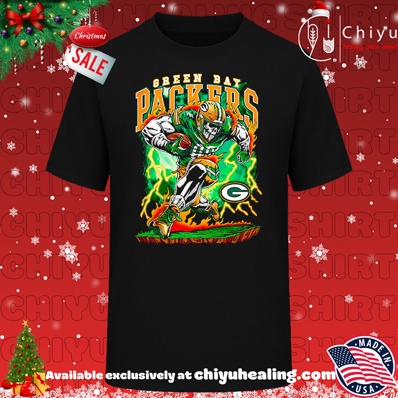 Warren Lotas Green Bay Packers fire lightning shirt, Hoodie, Sweatshirt, Poster Canvas, Mug, Ornaments