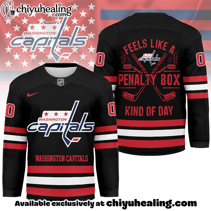 Washington Capitals - Premium NHL Feels Like a Penalty Day Long Jersey